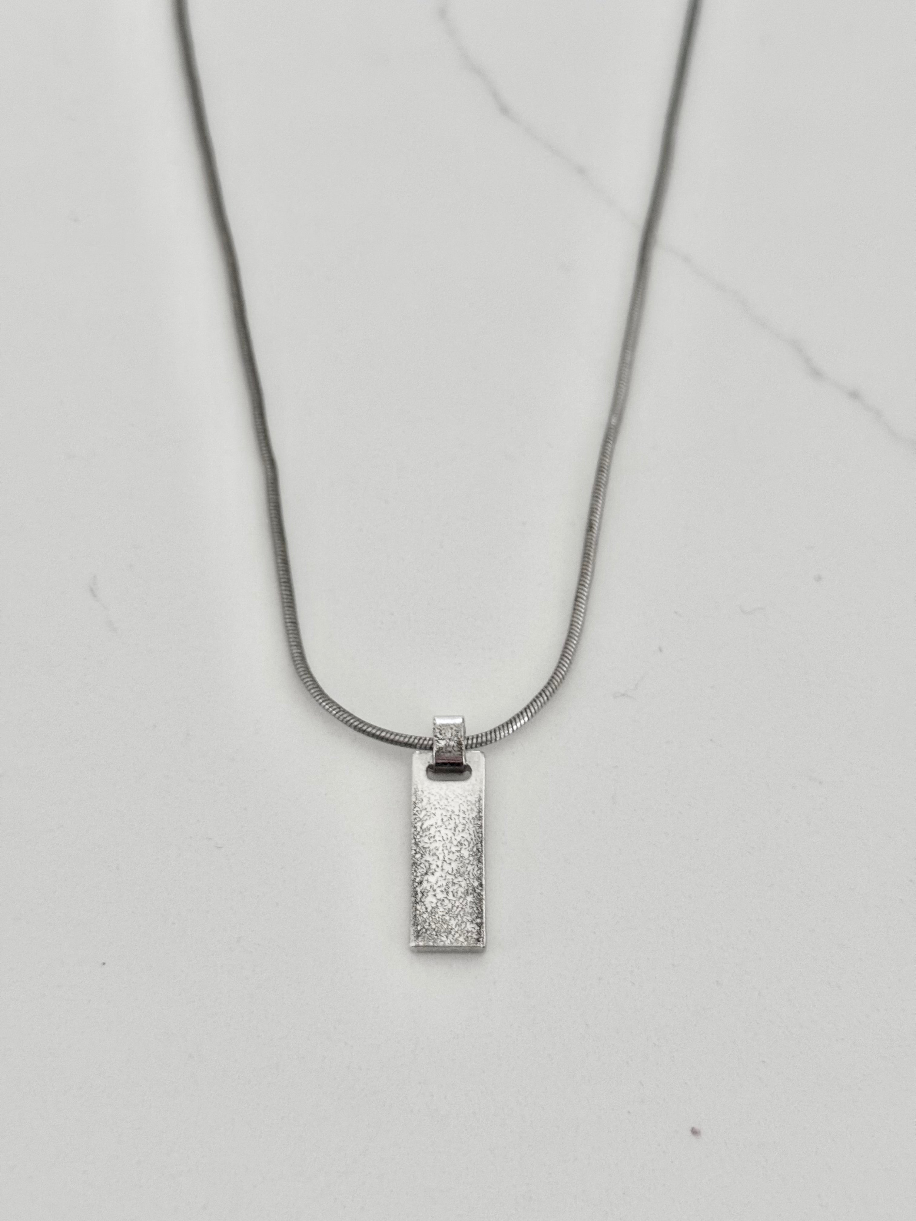 Christian Dior Name Plate Spell-Out Necklace