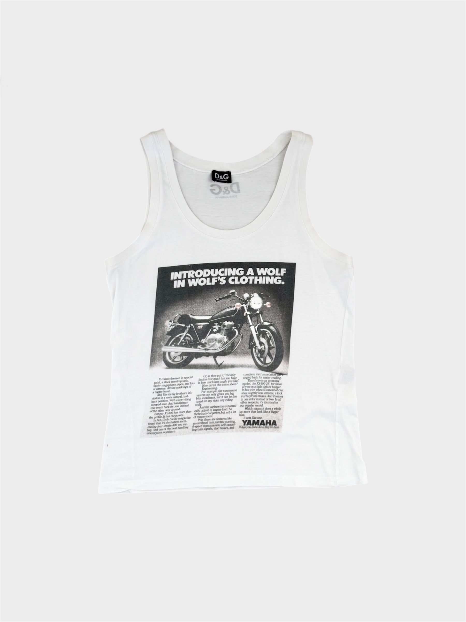 Dolce and Gabbana Graphic Printed Vest Top