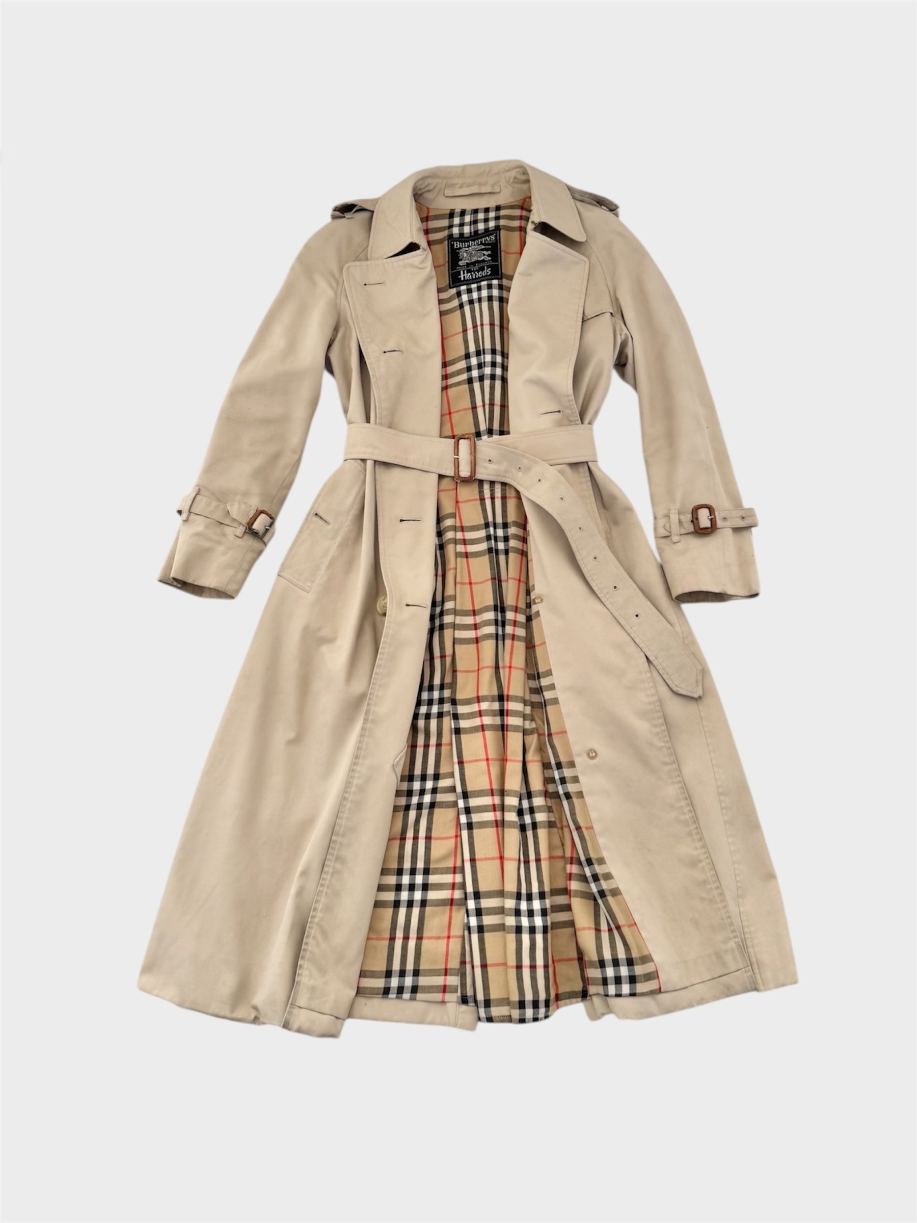 Burberry for Harrods Double Breasted Trench Coat