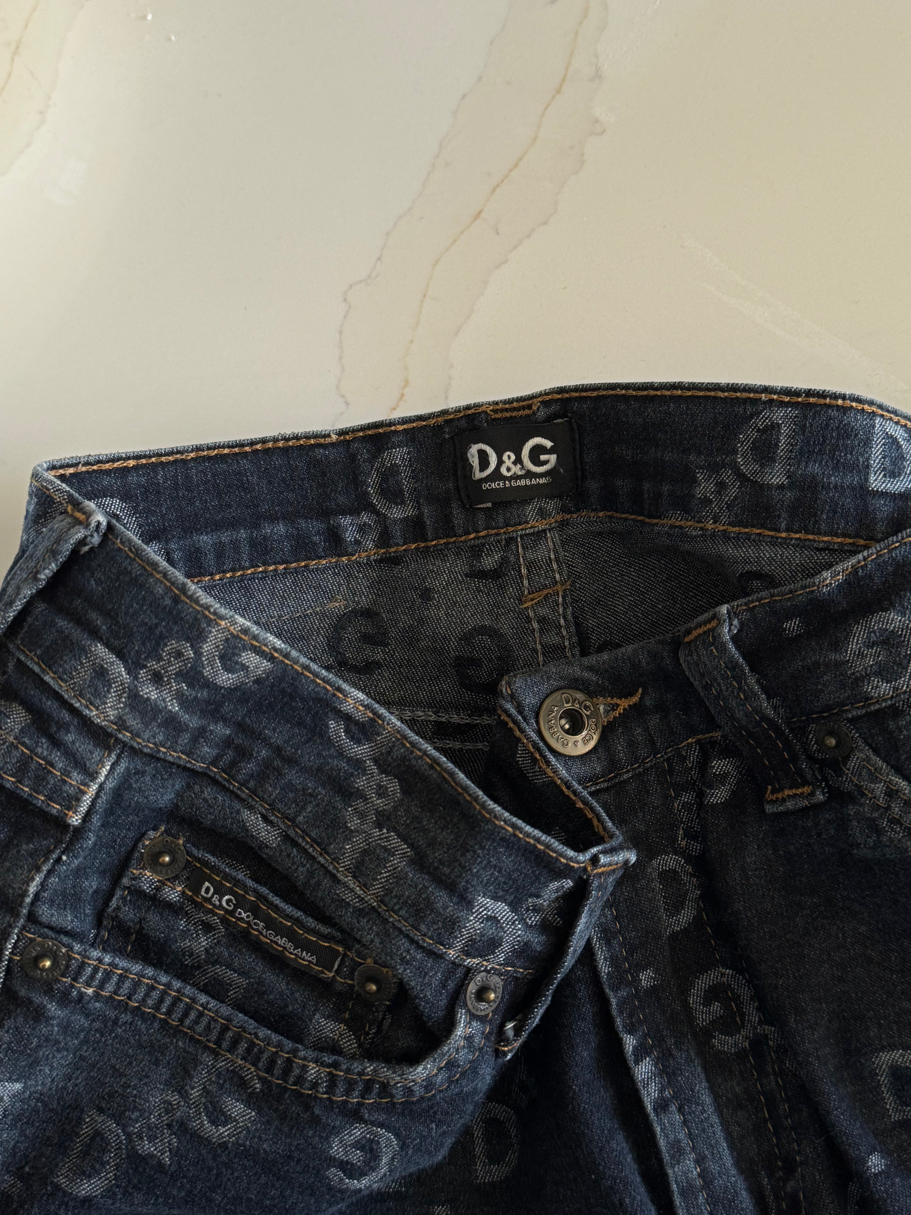 Dolce and Gabbana Monogram Jeans