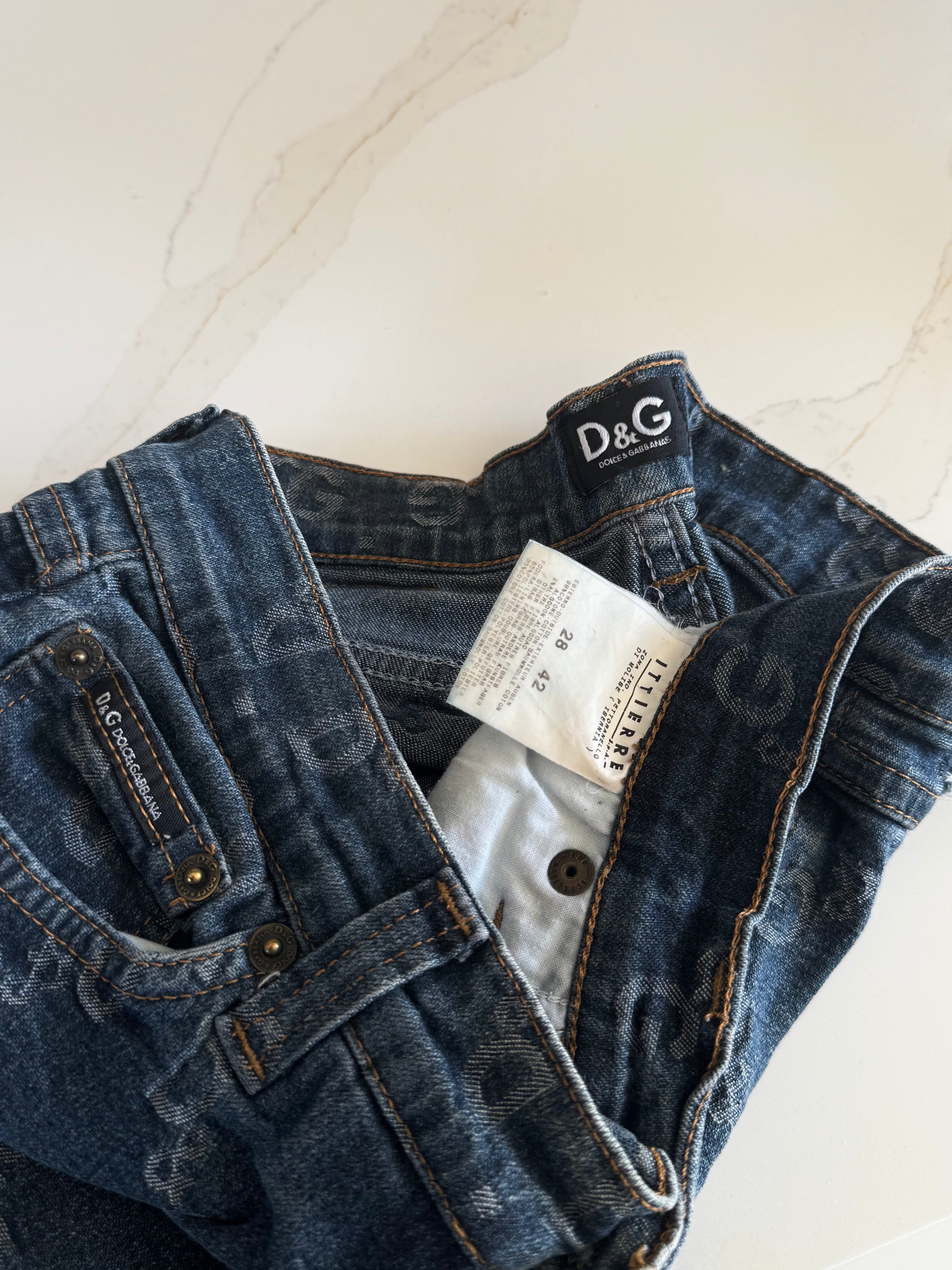 Dolce and Gabbana Monogram Jeans