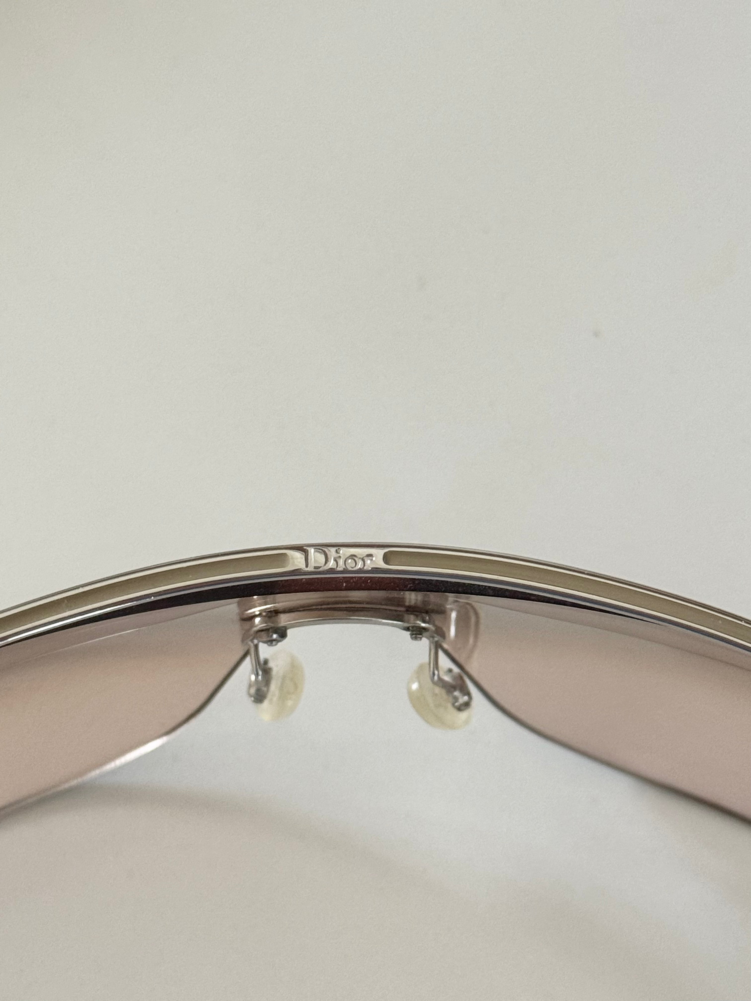 Christian Dior "Air 2" Aviator Rimless Sunglasses