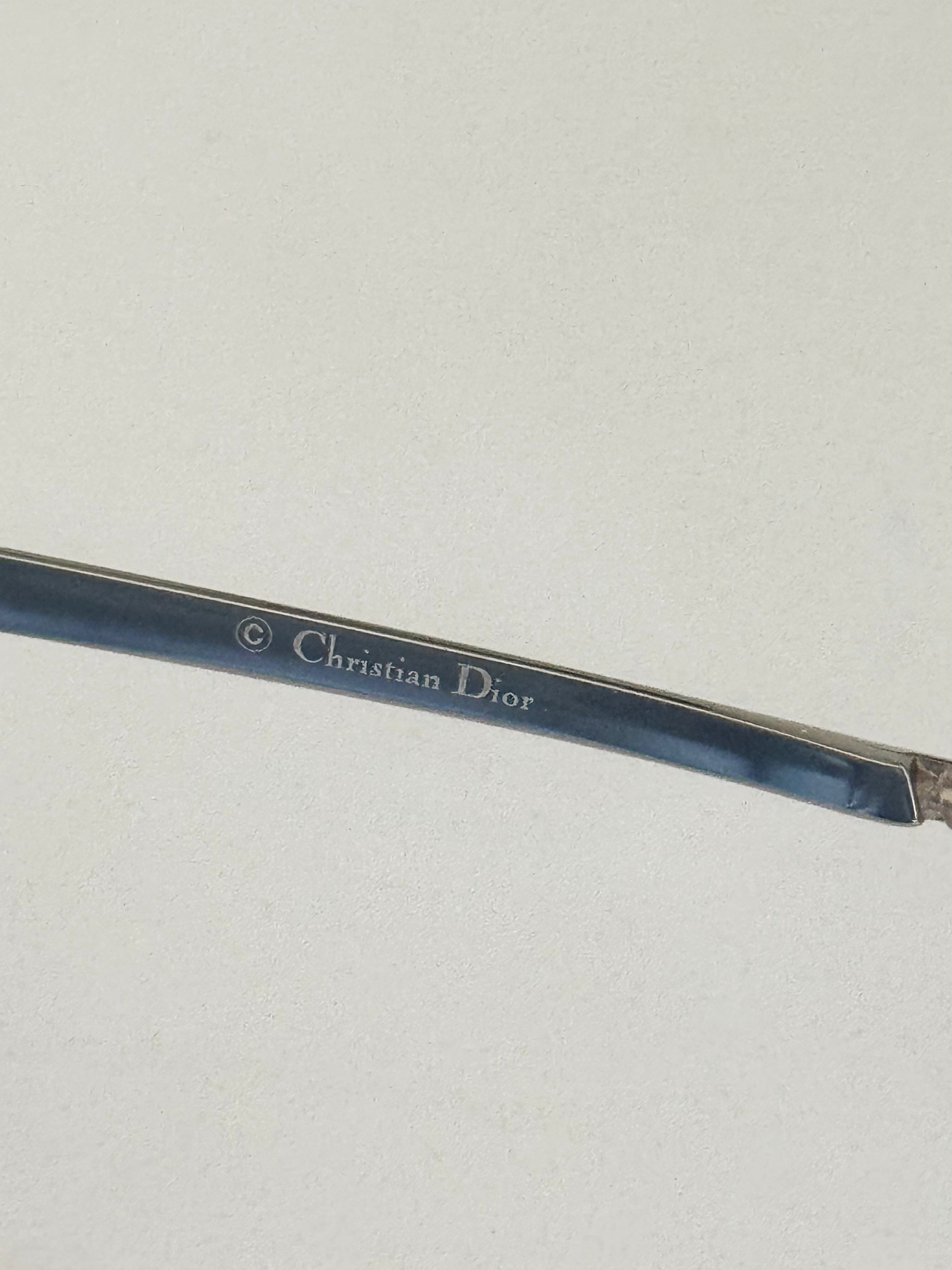 Christian Dior "Air 2" Aviator Rimless Sunglasses