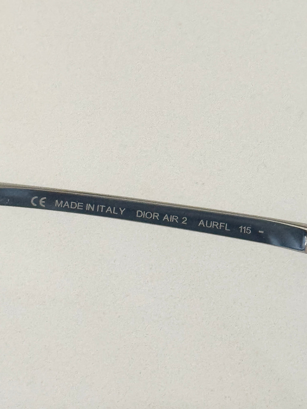 Christian Dior "Air 2" Aviator Rimless Sunglasses