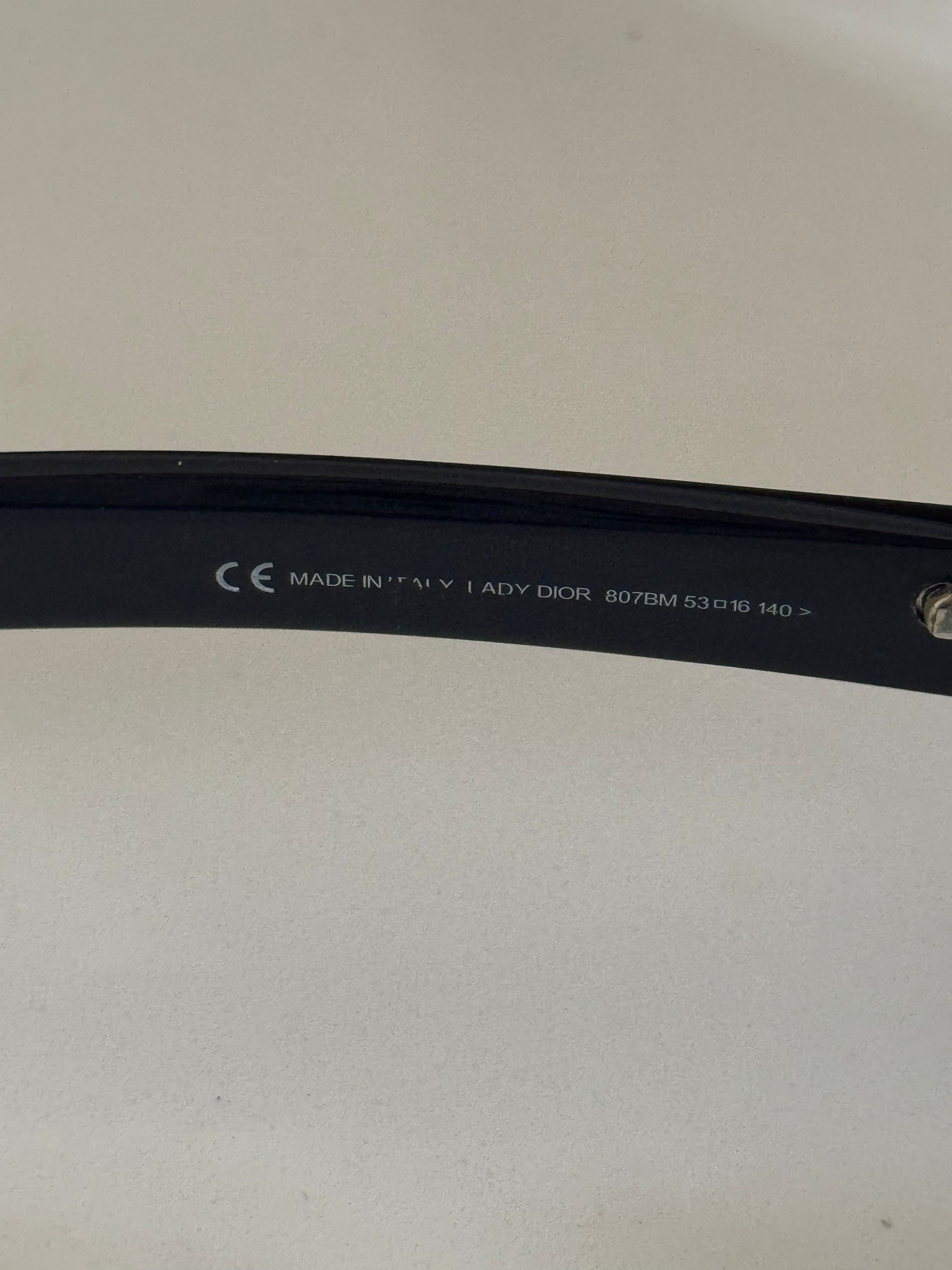 Christian Dior "Lady Dior" Swarovski Crystal Sunglasses