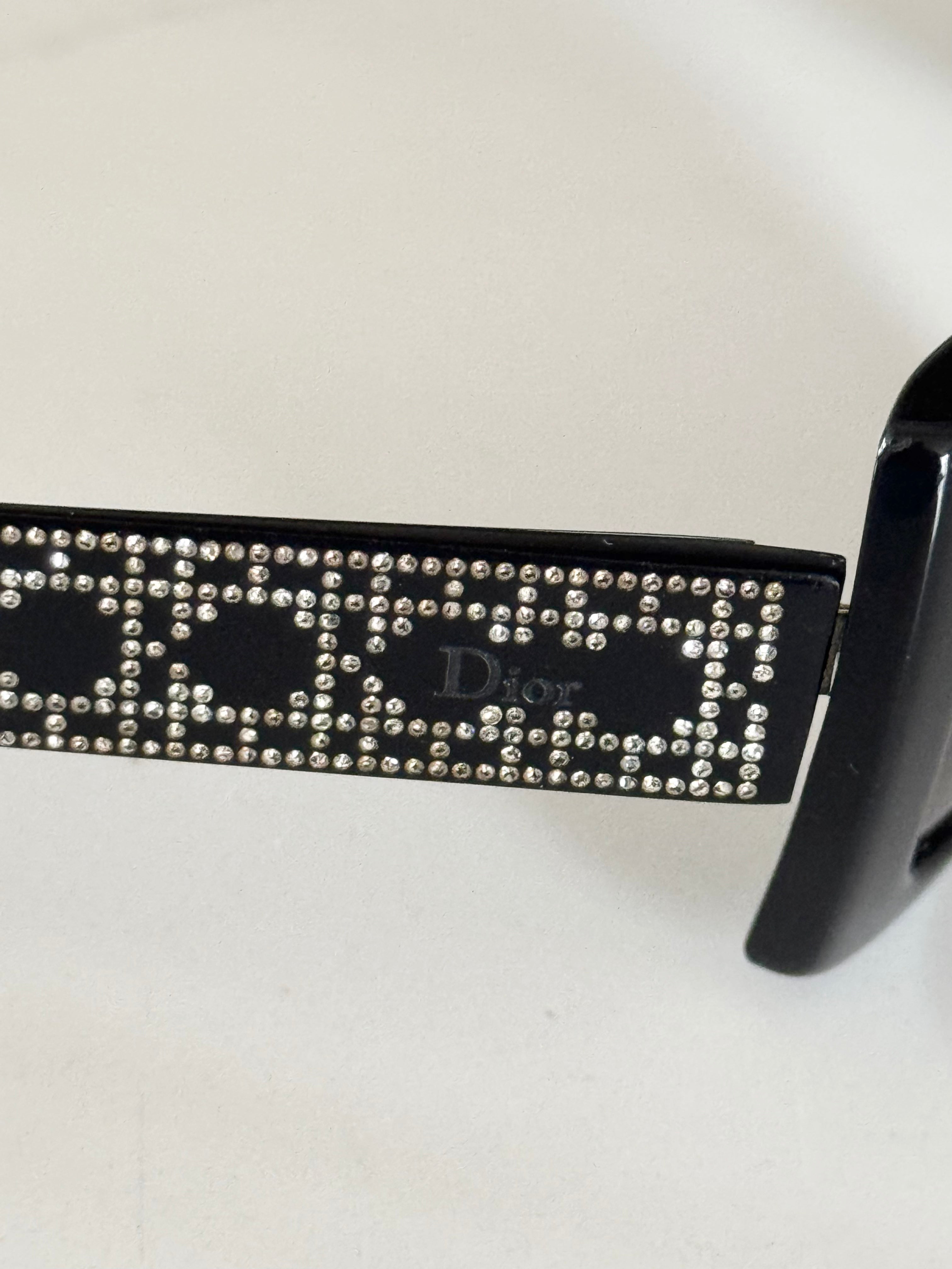 Christian Dior "Lady Dior" Swarovski Crystal Sunglasses