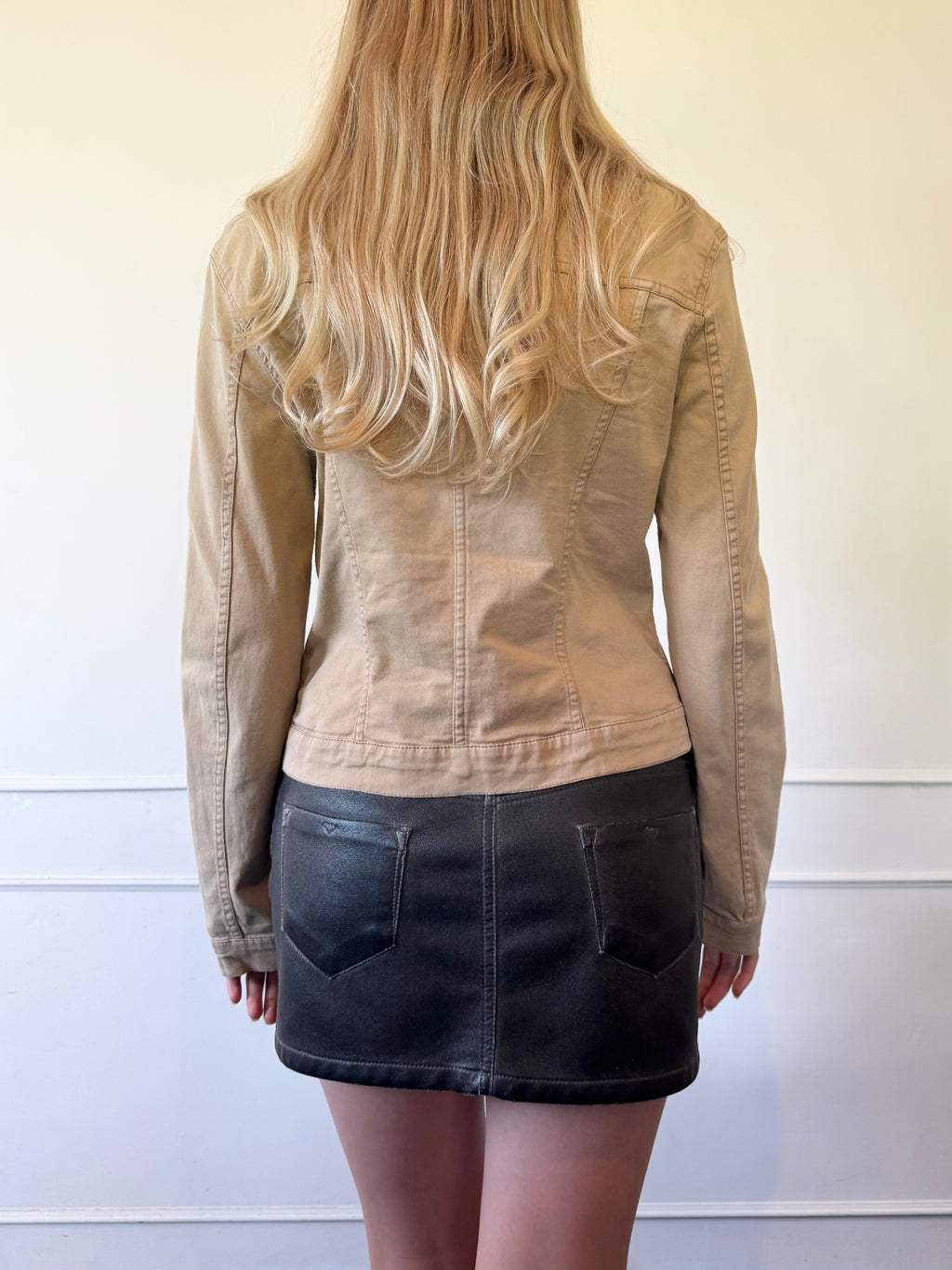 Dolce and Gabbana Beige Zip-Up Jacket