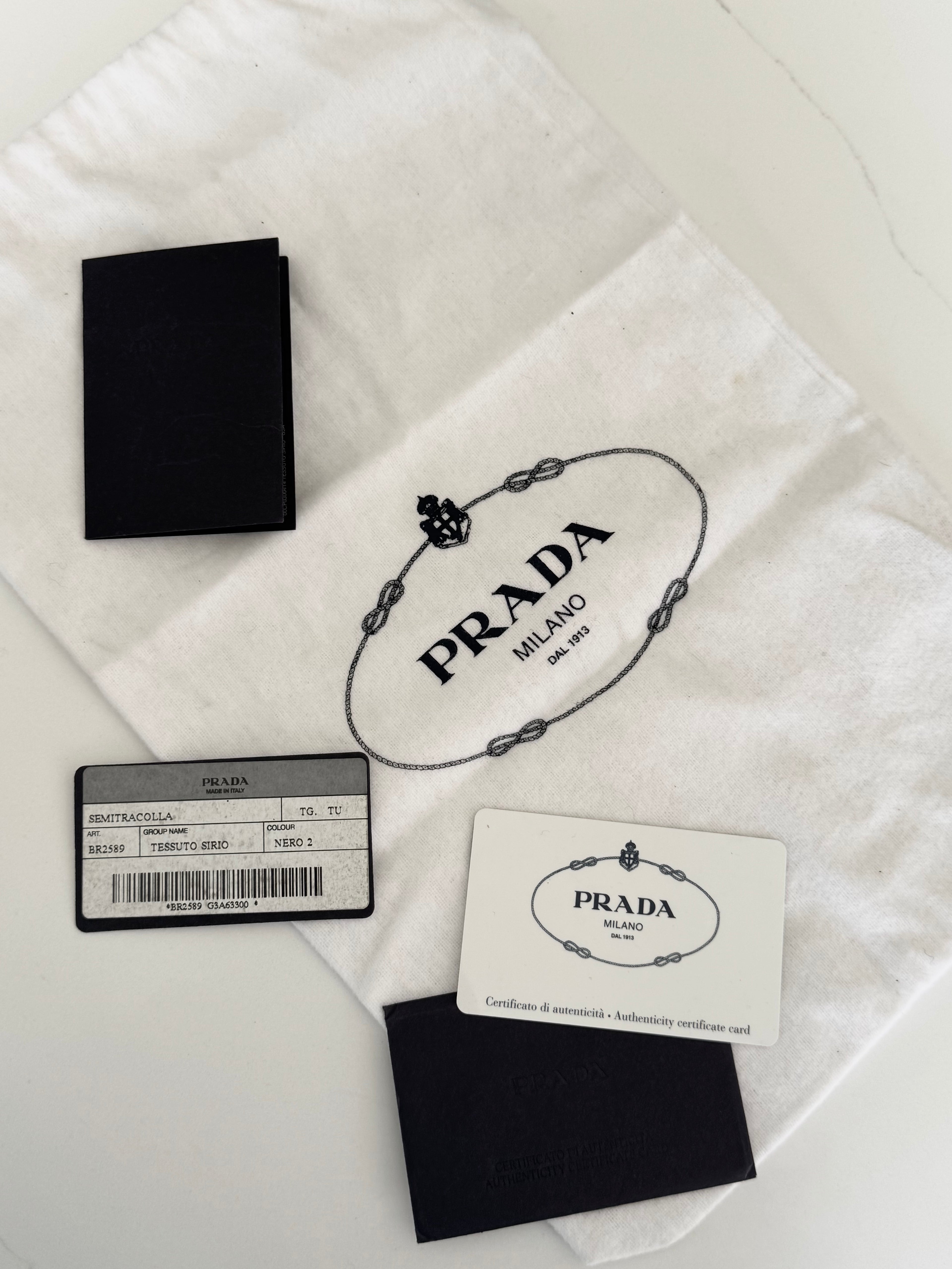 Prada Nylon Semitracolla Nappa Shoulder Bag