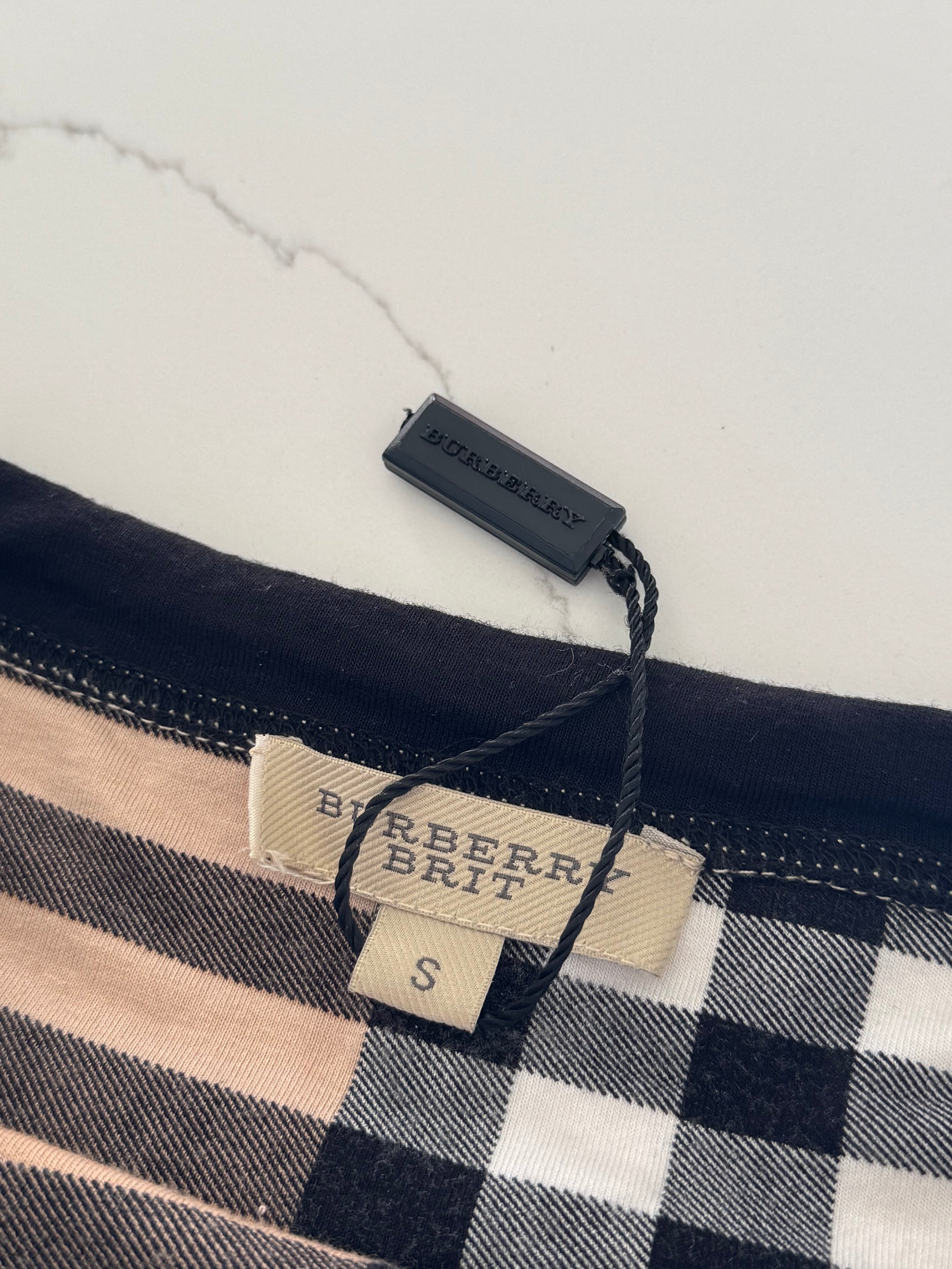 Burberry Nova Check Mini Ruffle Rara Skirt