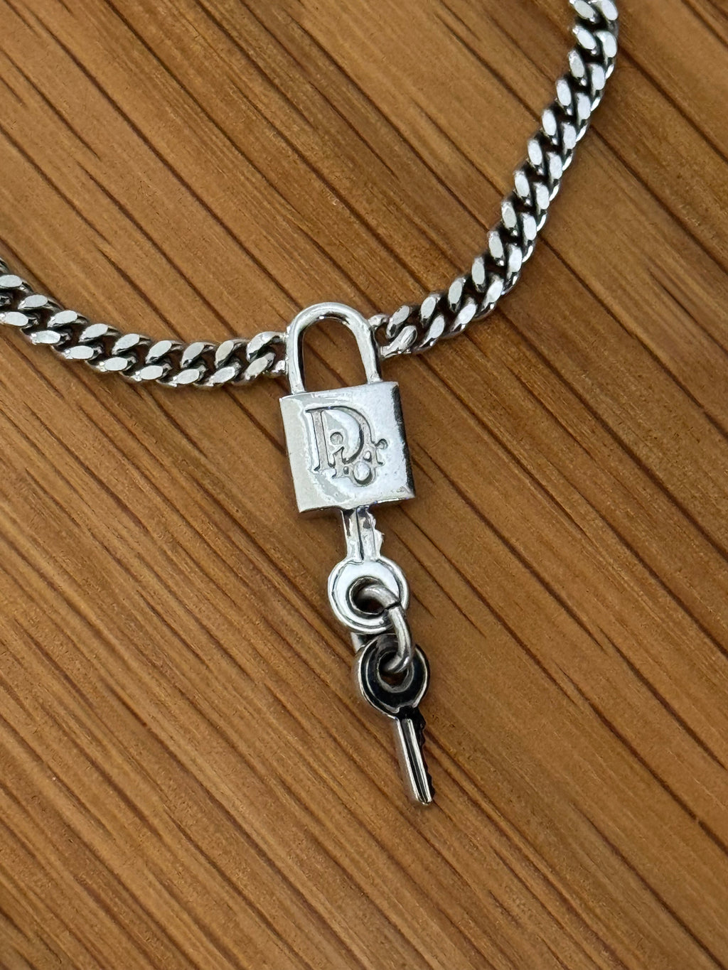 Christian Dior Padlock & Keys Necklace Chain