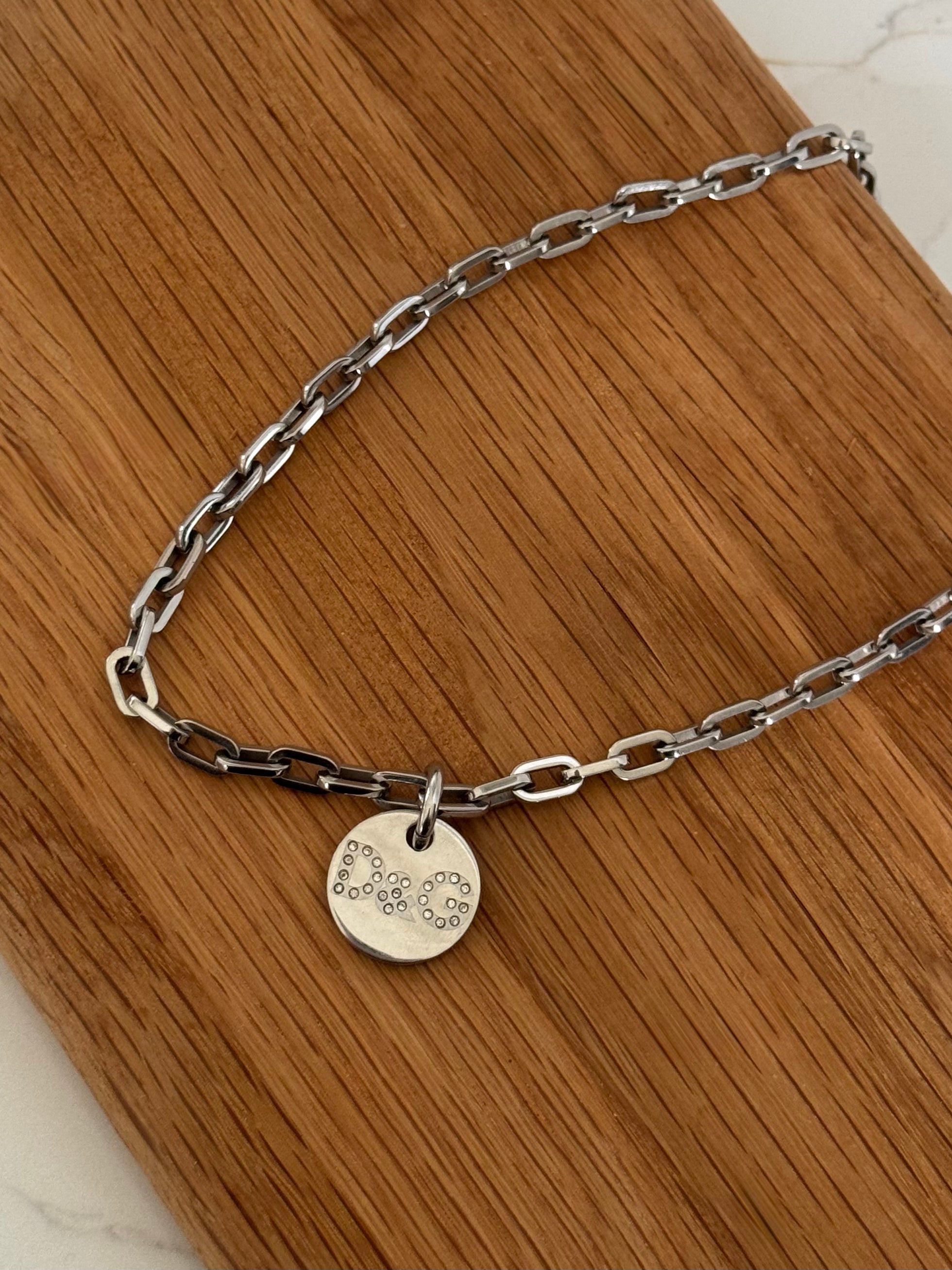 Dolce and Gabbana Diamanté Pendant Necklace