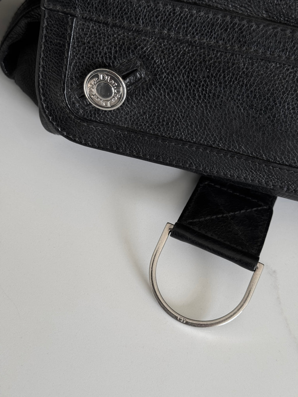 Christian Dior Leather Flight Shoulder Bag