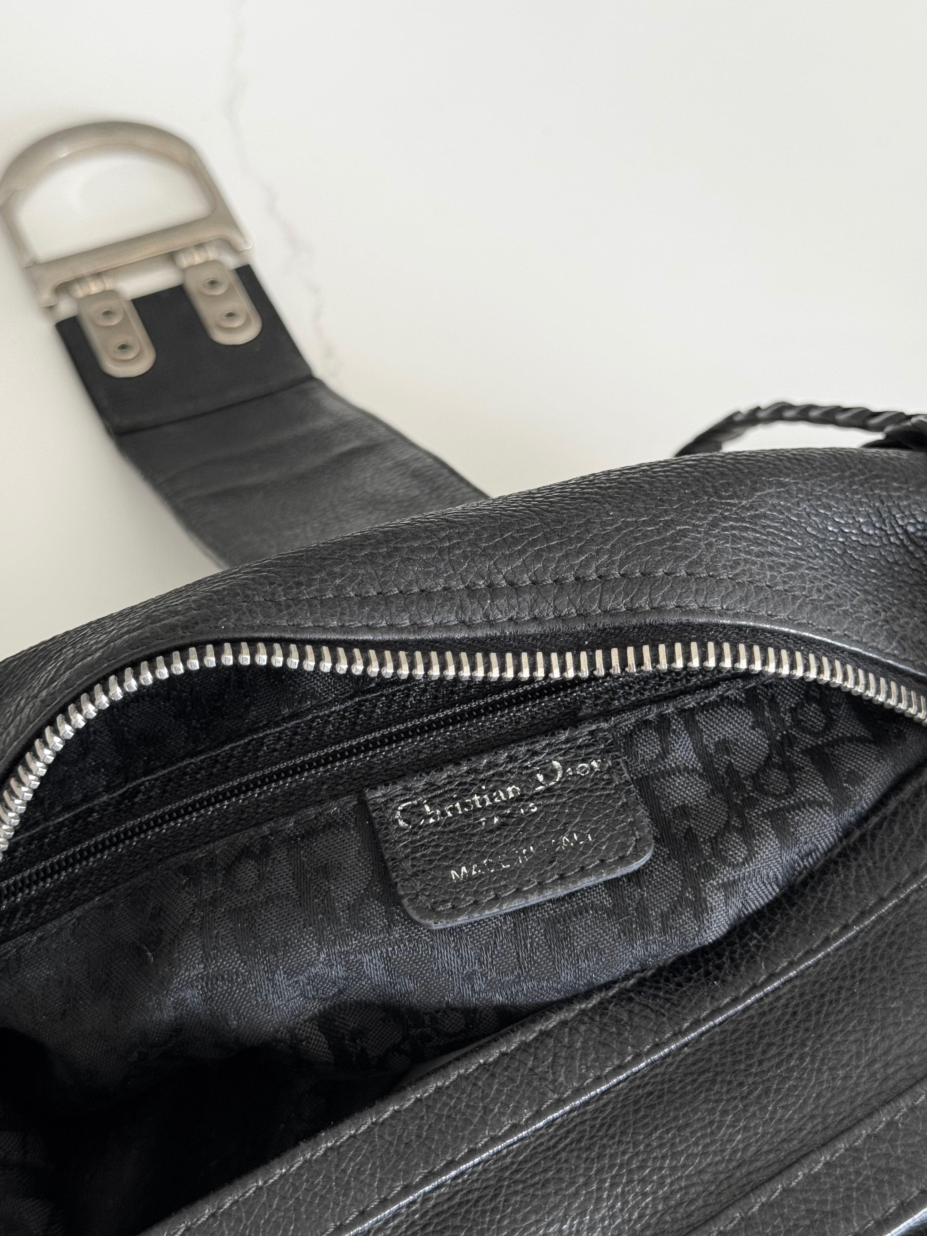 Christian Dior Leather Flight Shoulder Bag