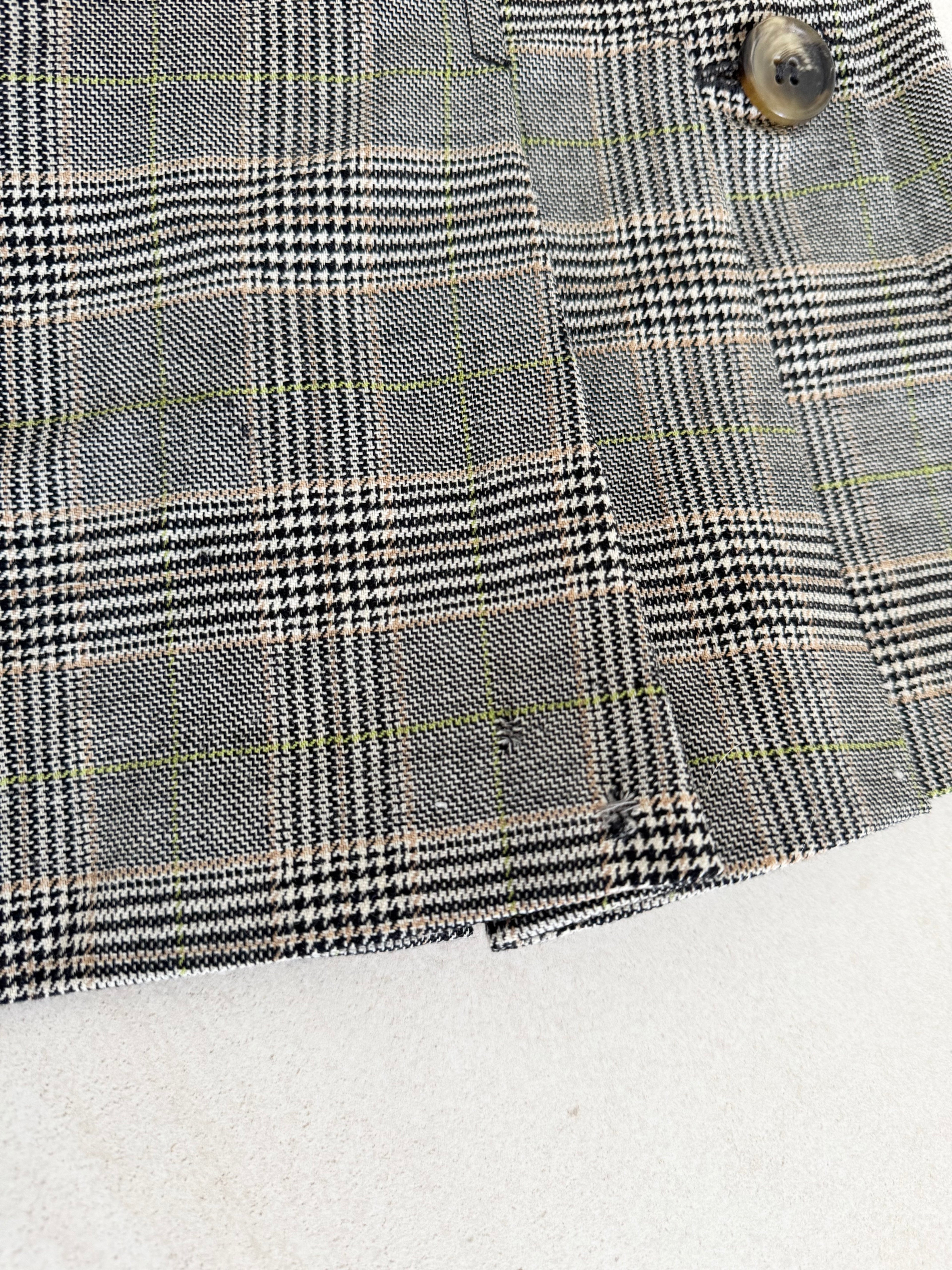 Dolce and Gabbana Plaid Pleated Mini Skirt