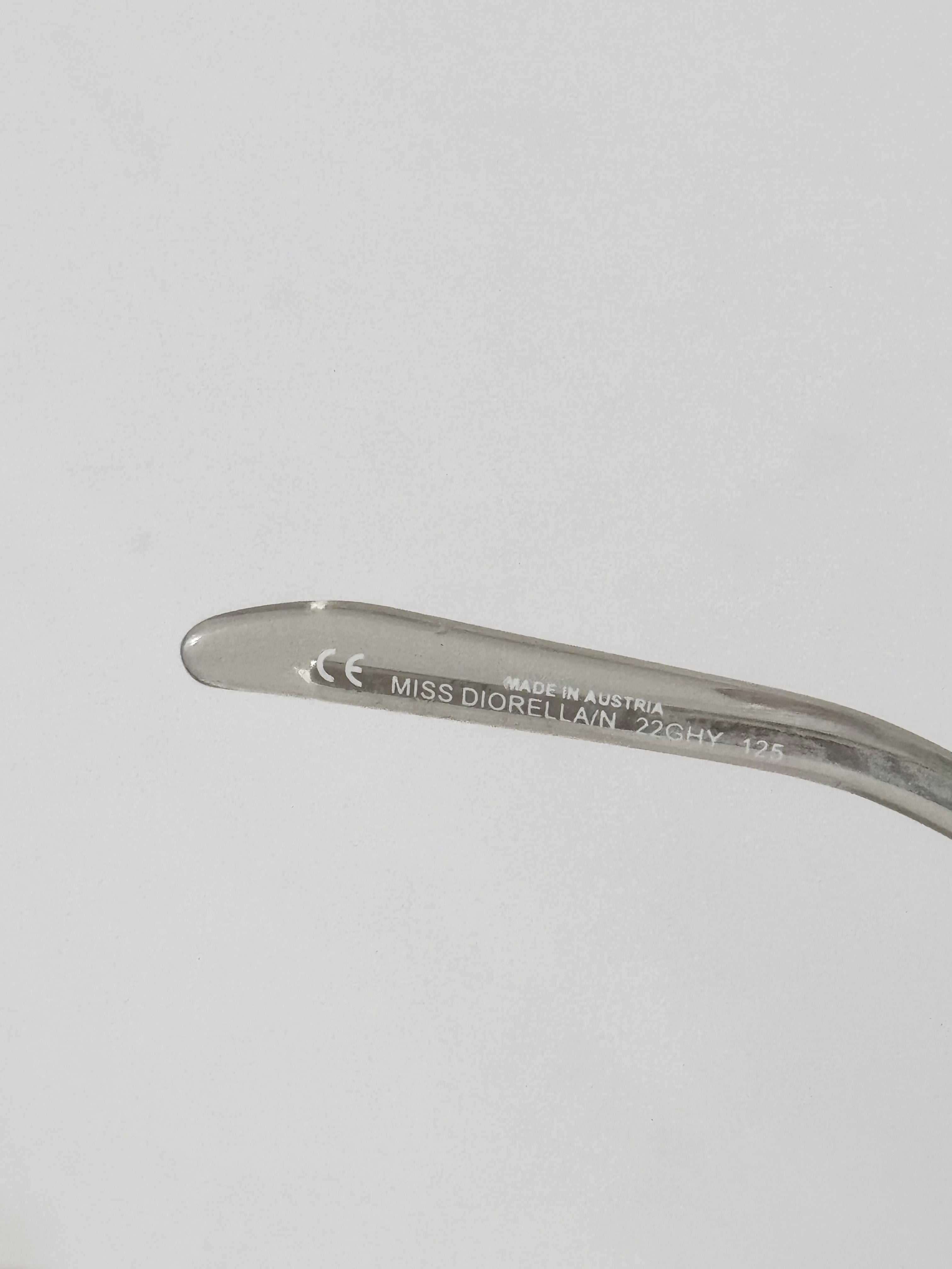 Christian Dior "Miss Diorella" Rimless Sunglasses