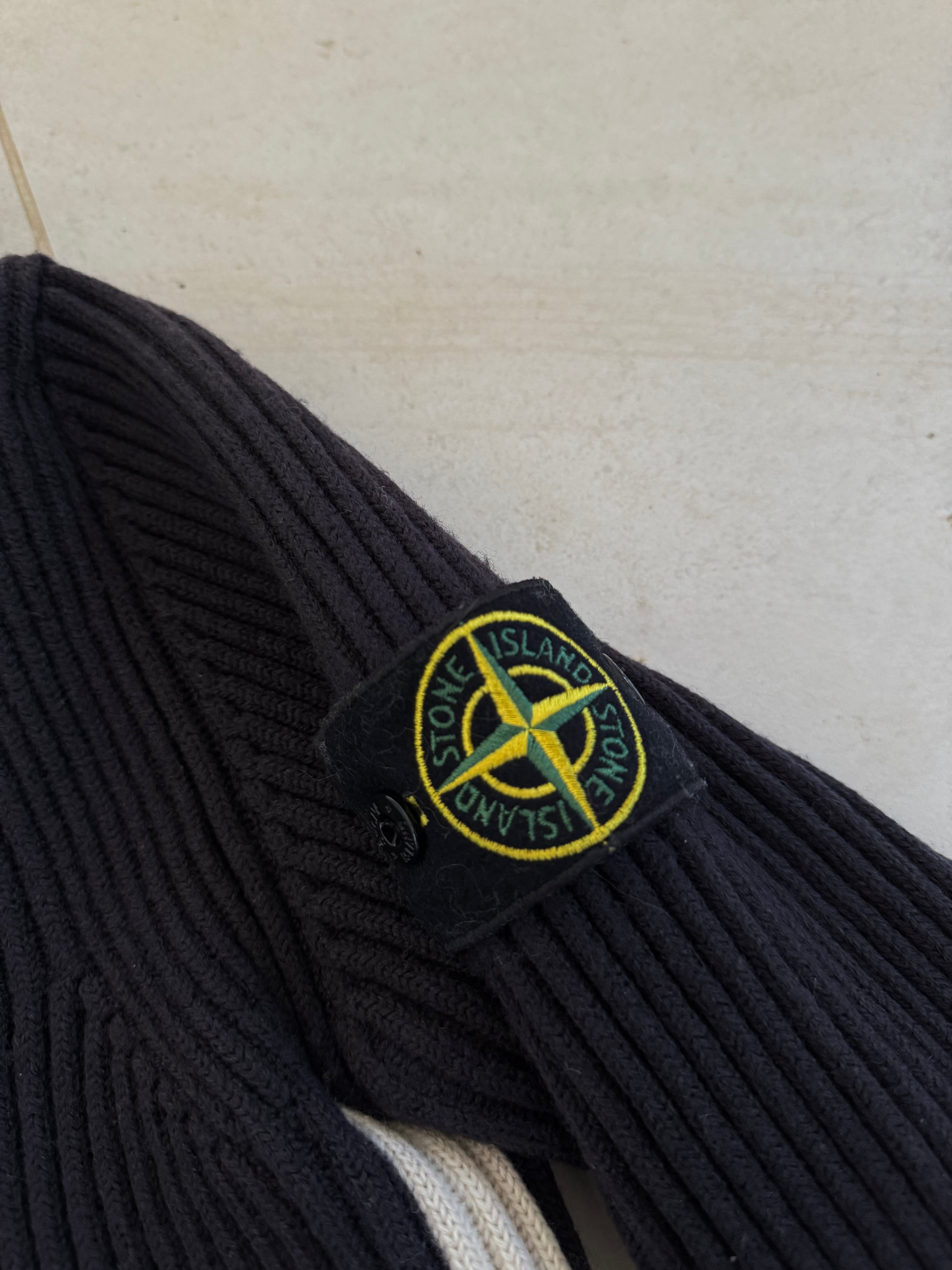 Stone Island Knitted Quarter Zip Jumper