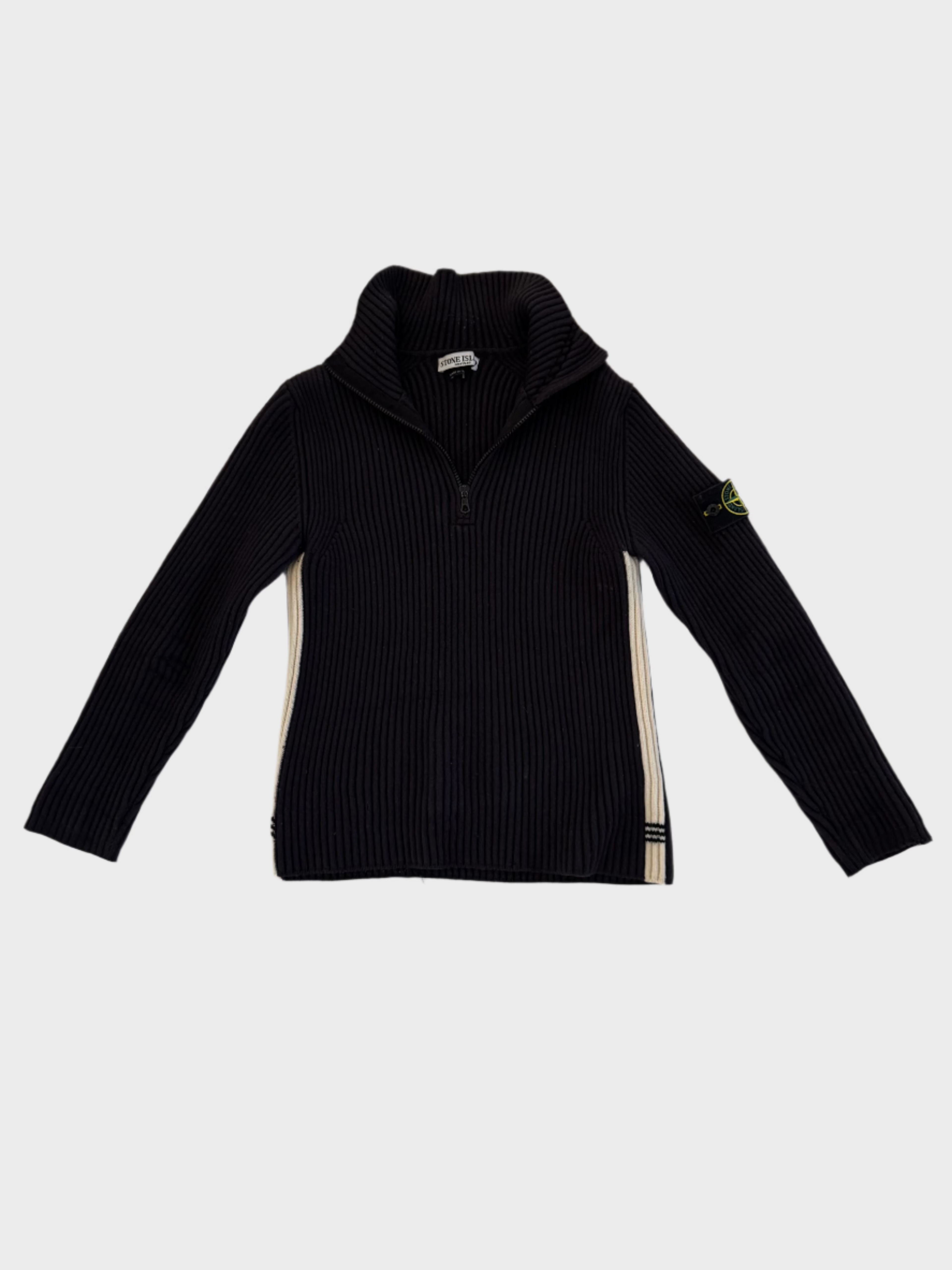 Stone Island Knitted Quarter Zip Jumper
