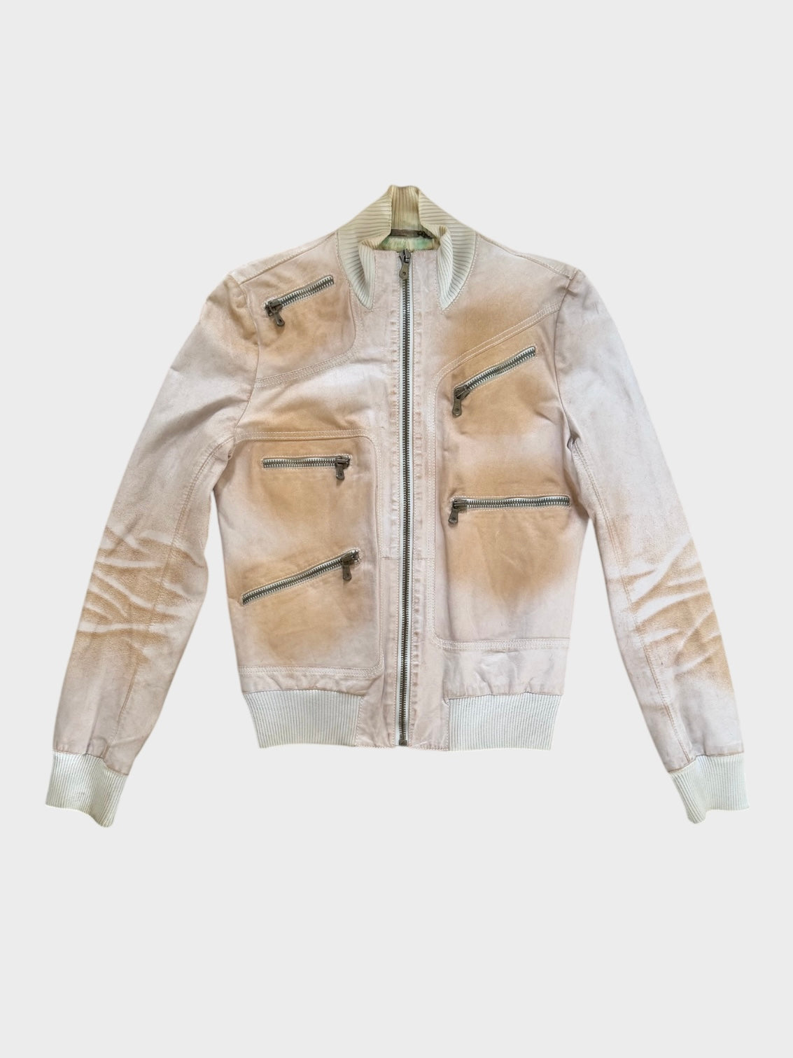 Dolce and Gabbana Multi-Zip Leather Jacket