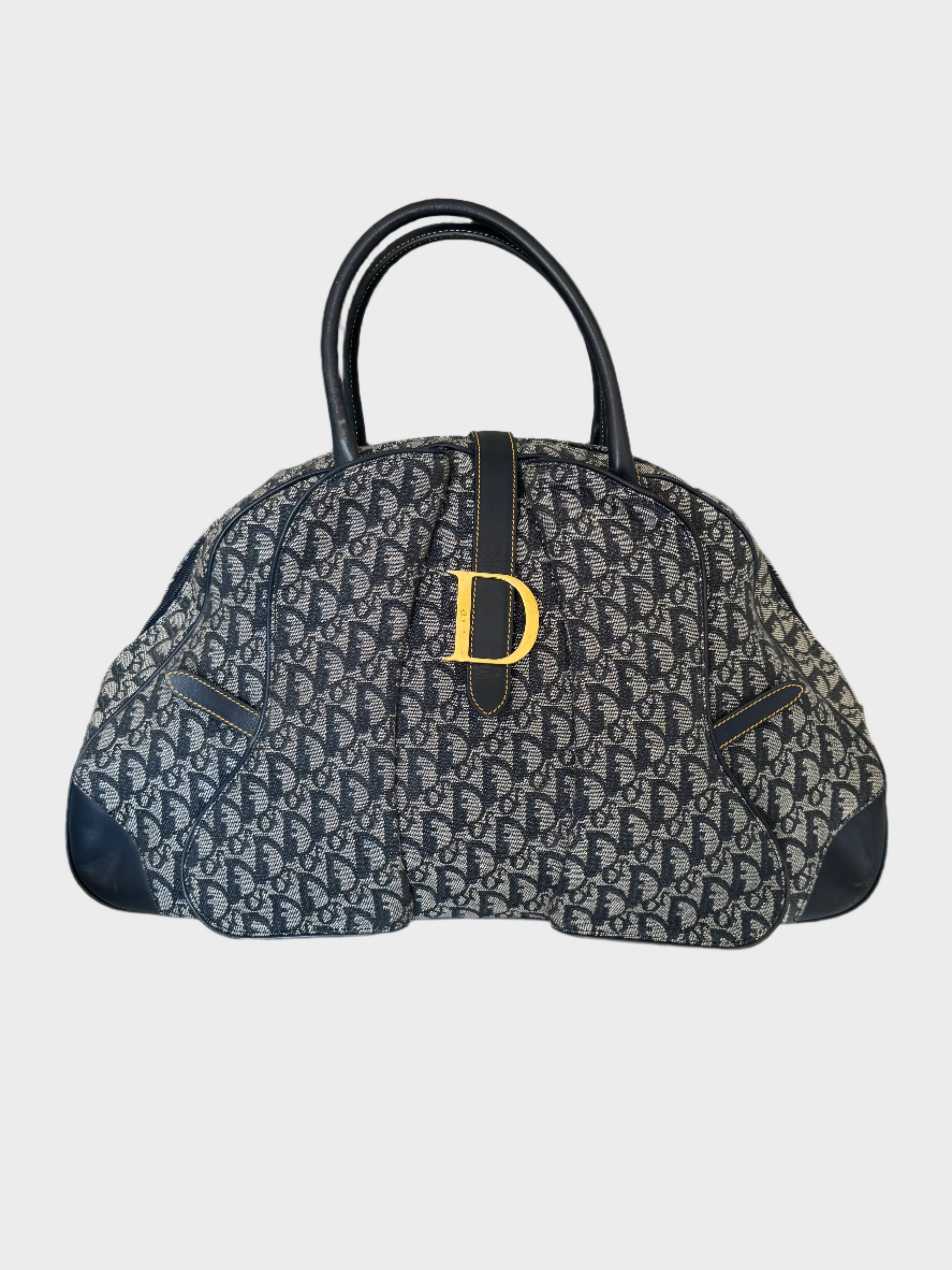Christian Dior Double Saddle Monogram Handbag