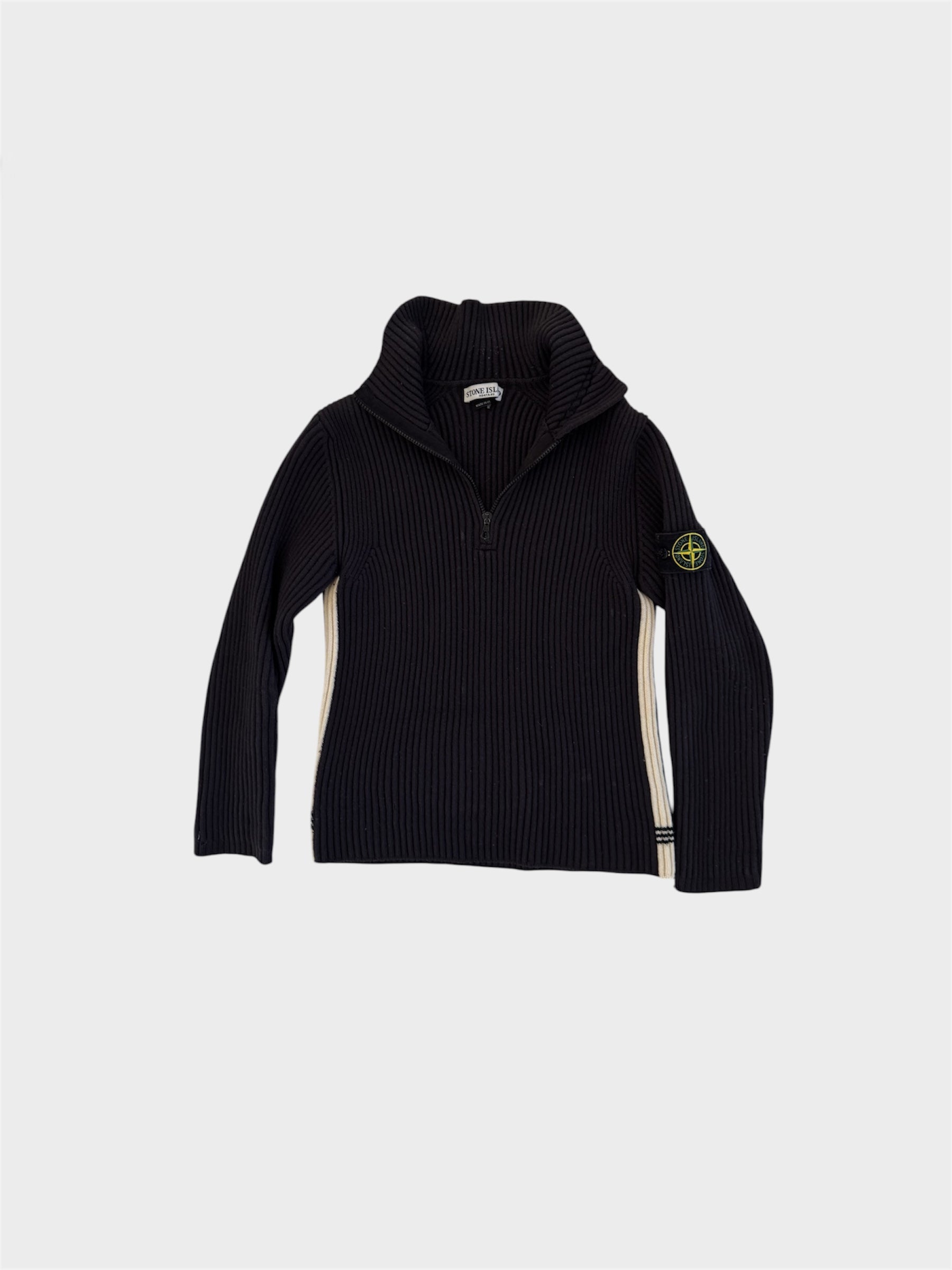 Stone Island Knitted Quarter Zip Jumper