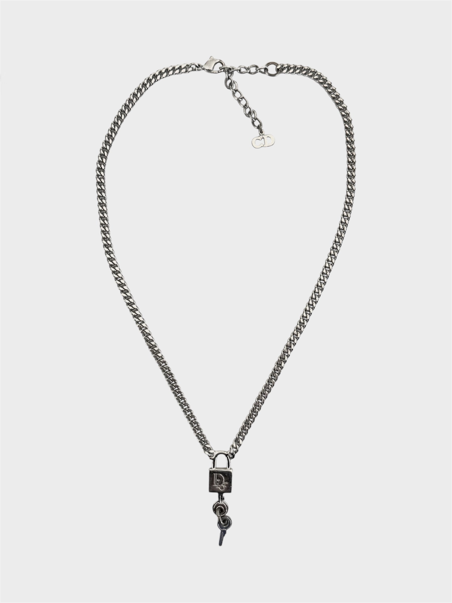 Christian Dior Padlock & Keys Necklace Chain