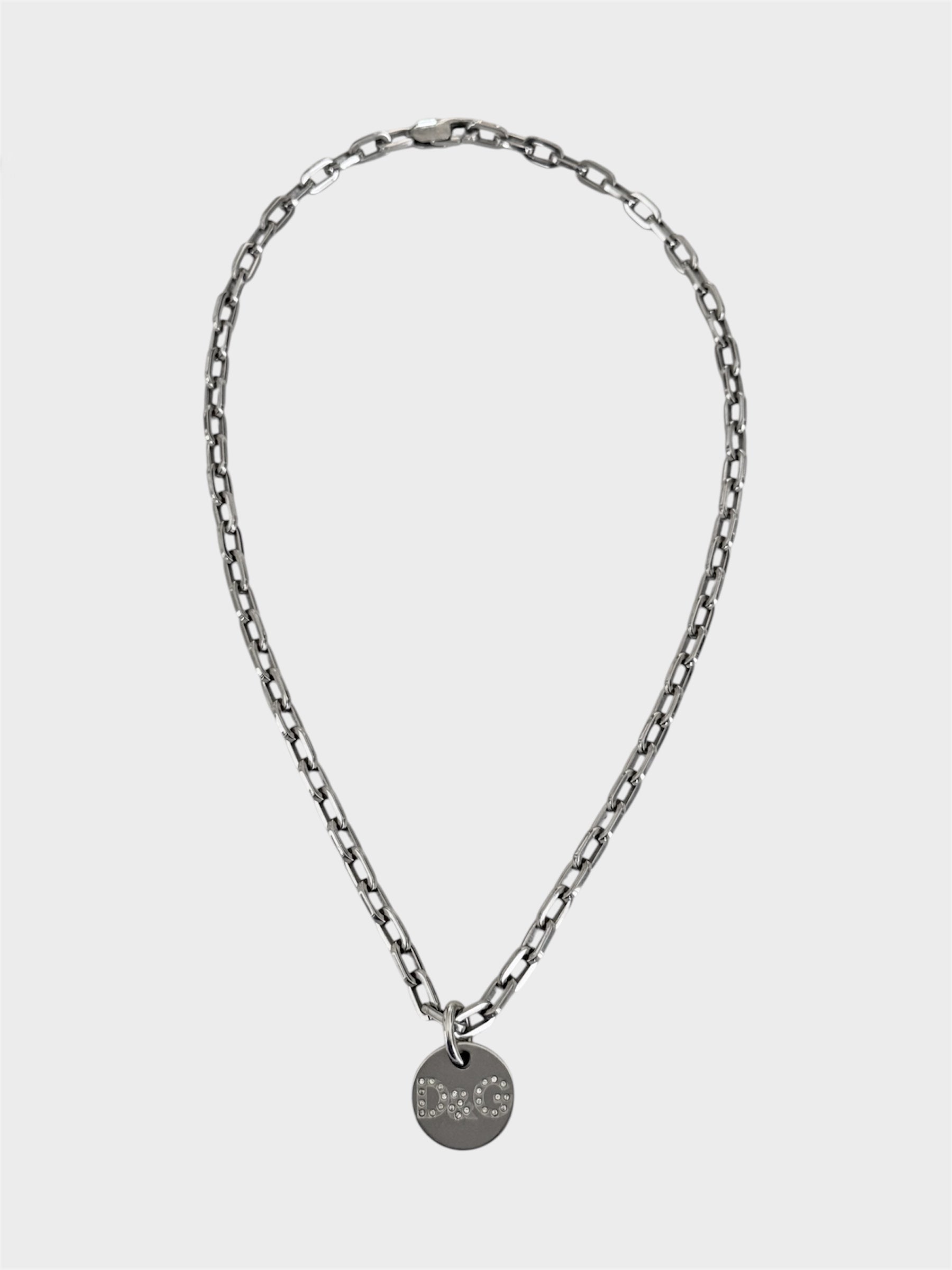 Dolce and Gabbana Diamanté Pendant Necklace