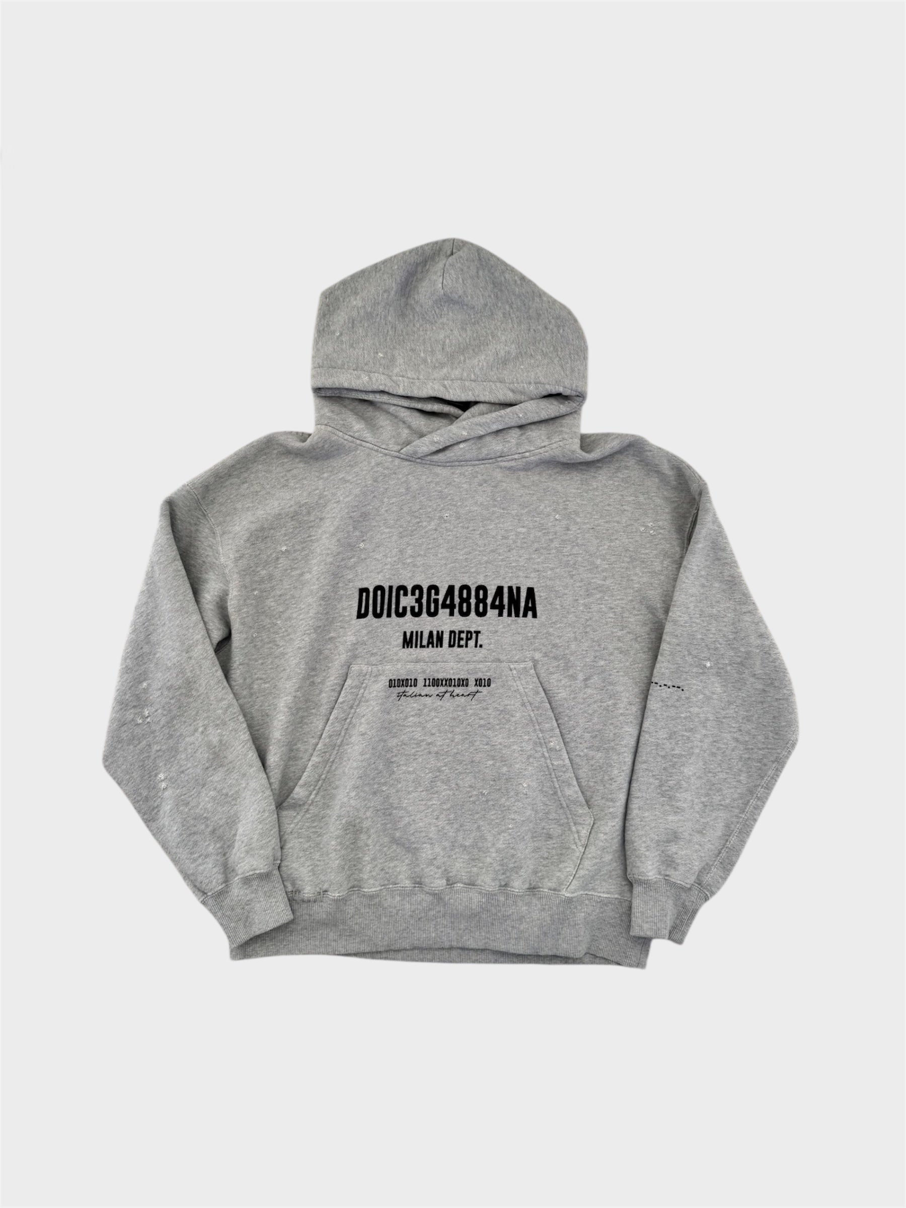 Dolce and Gabbana Logo Printed Jersey Hoodie