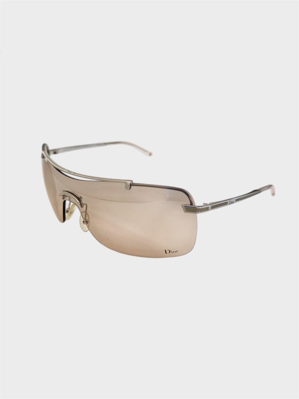 Christian Dior "Air 2" Aviator Rimless Sunglasses