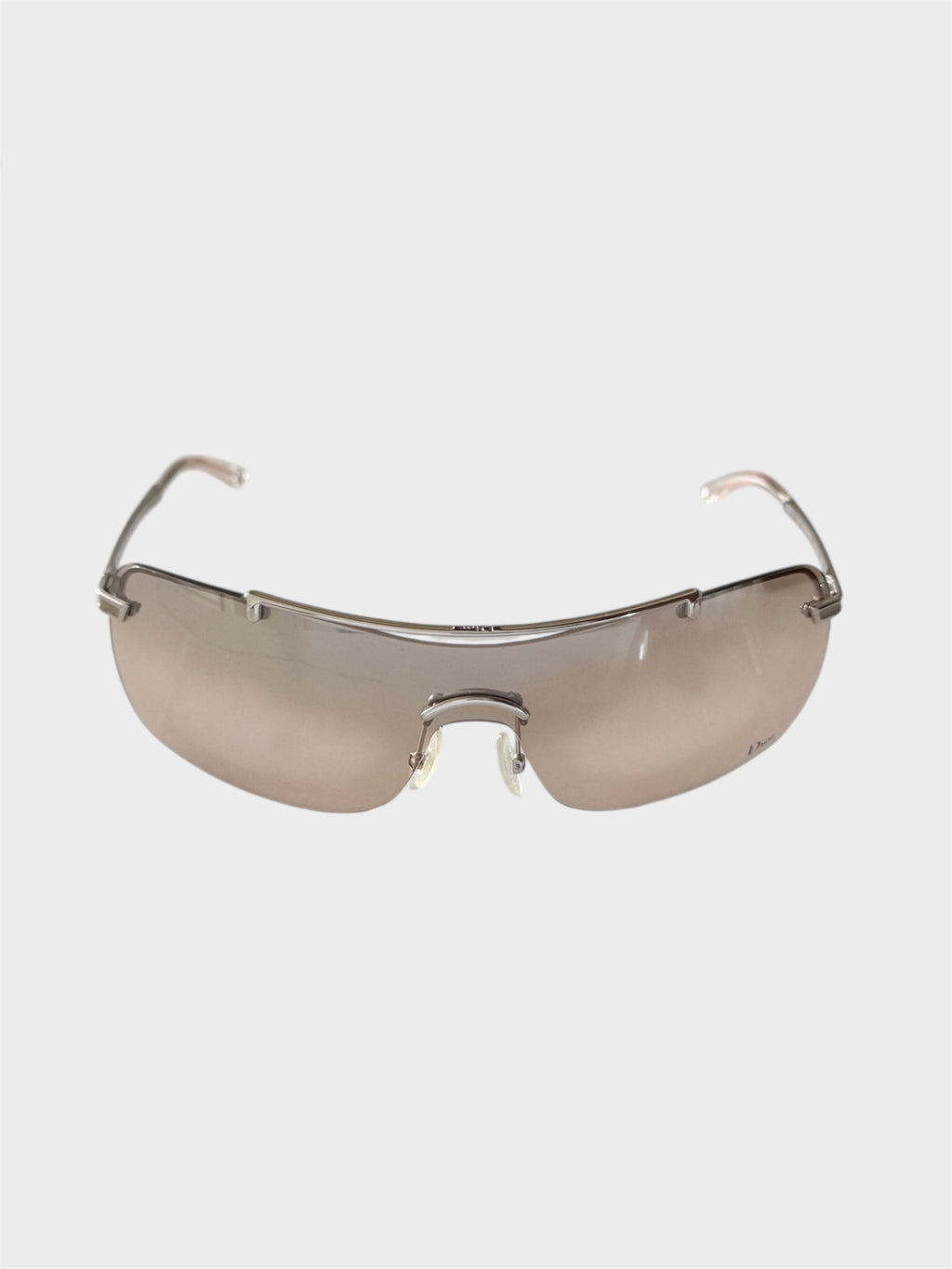 Christian Dior "Air 2" Aviator Rimless Sunglasses