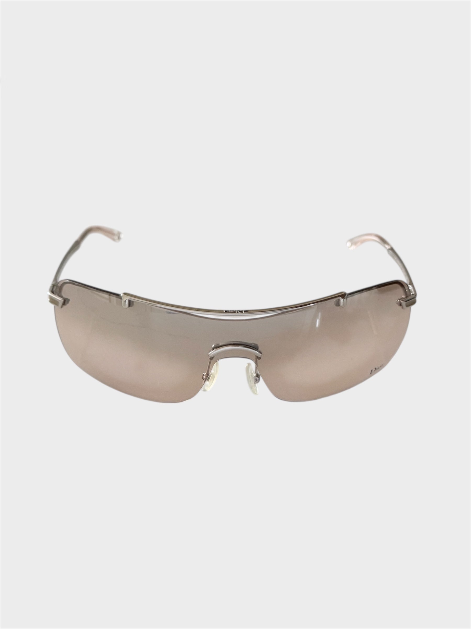 Christian Dior "Air 2" Aviator Rimless Sunglasses