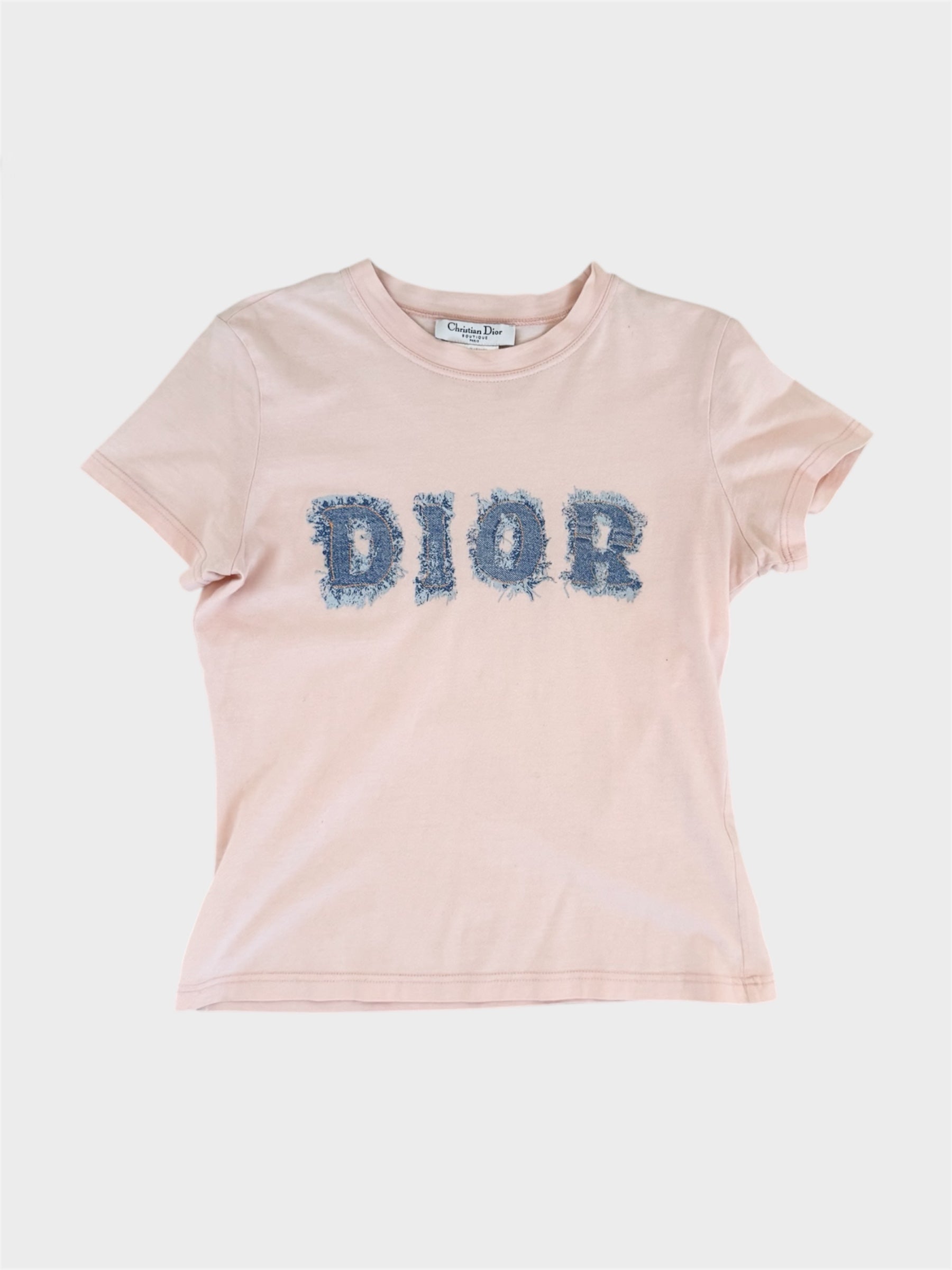Christian Dior Denim Logo T-Shirt
