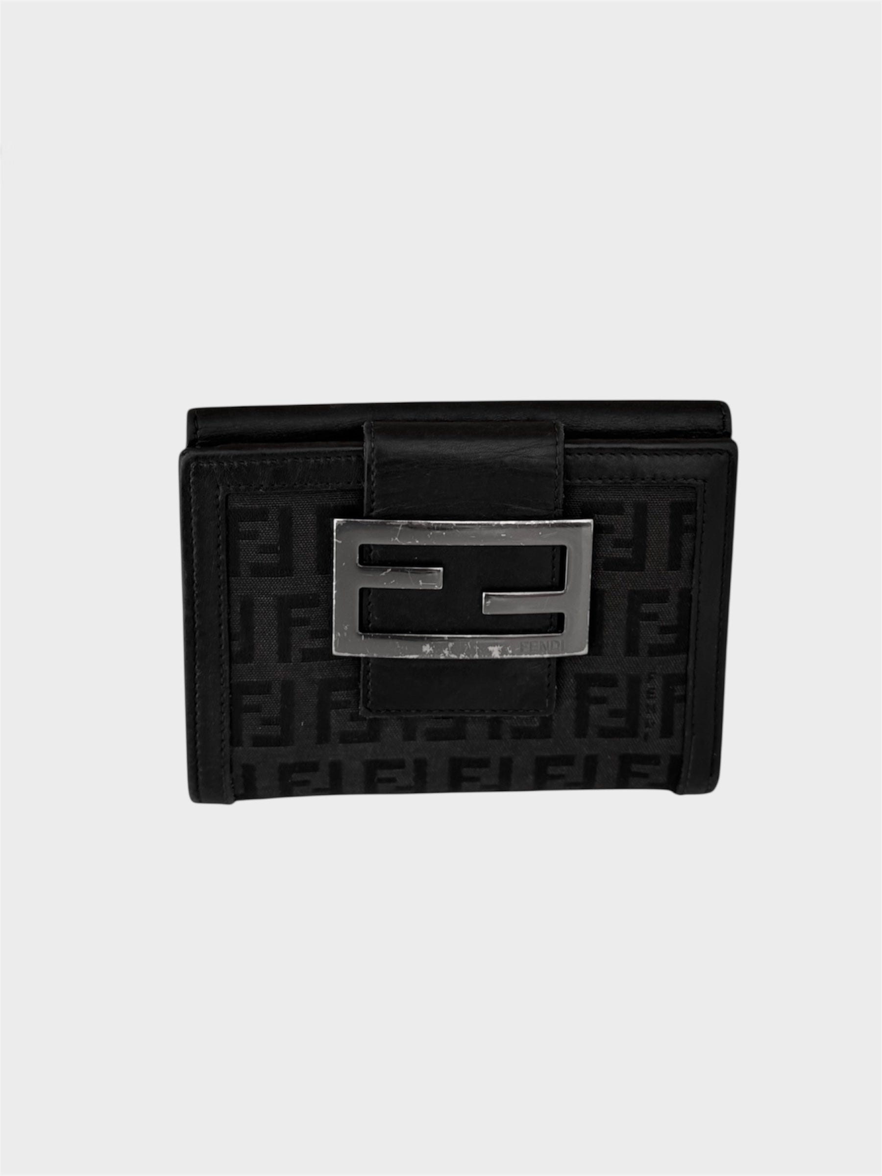 Fendi Zucca Print Monogram Purse Wallet