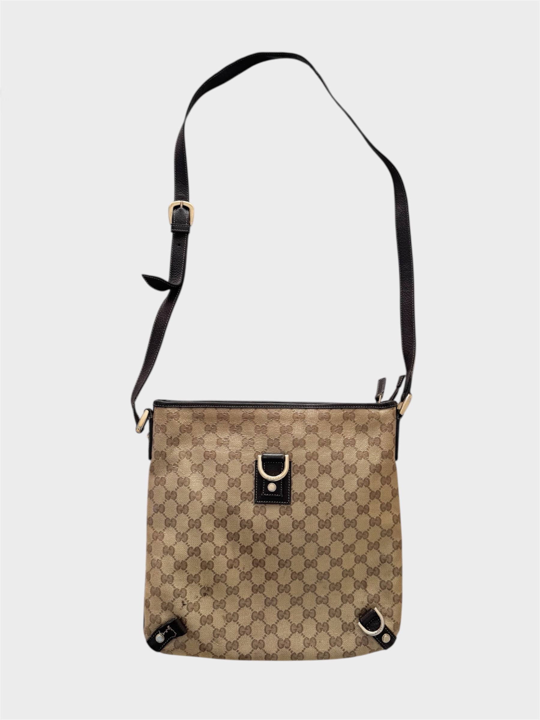 Gucci Monogram Crossbody Messenger Bag