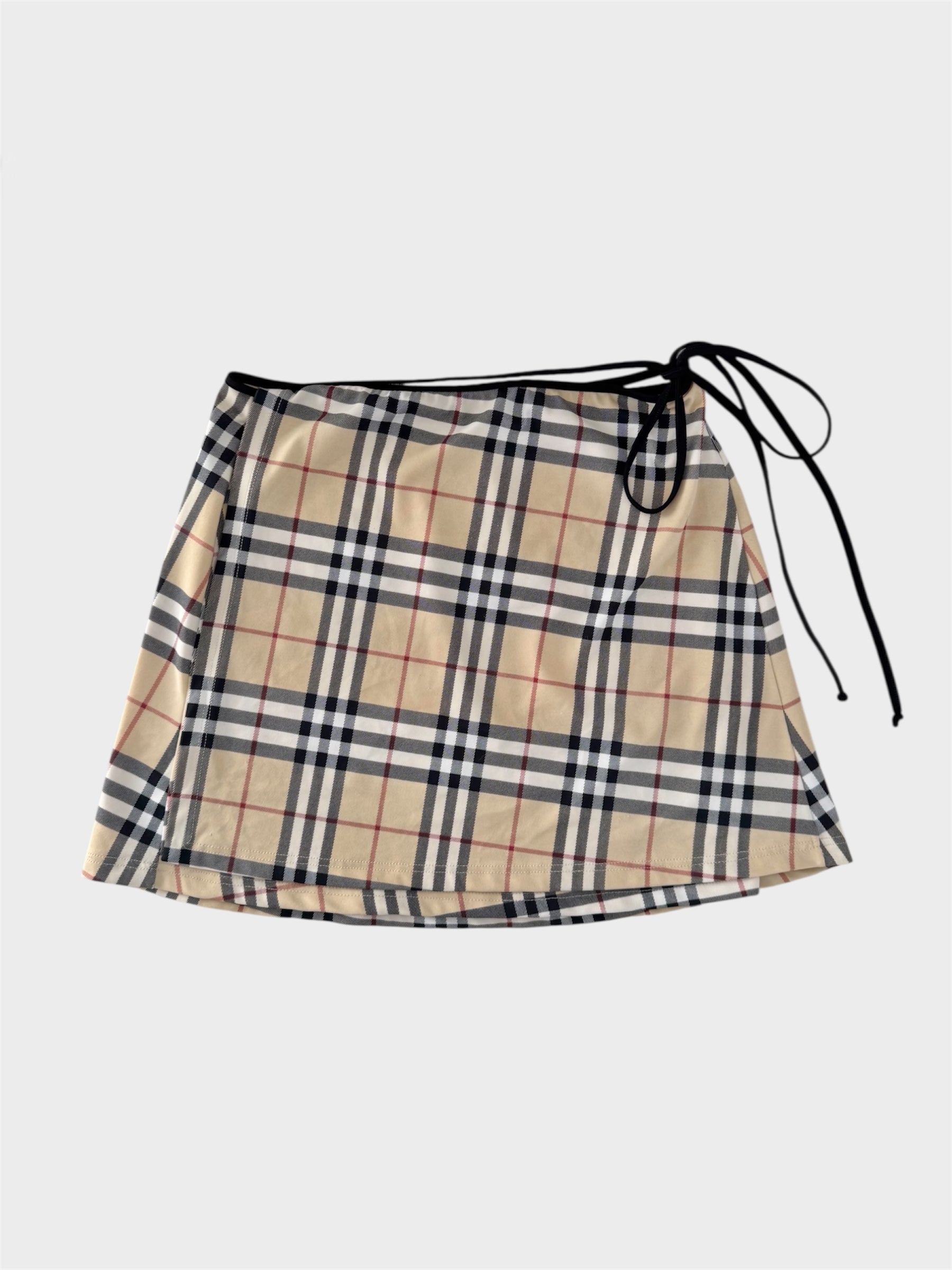 Burberry Nova Check Beach Wrap-Around Skirt