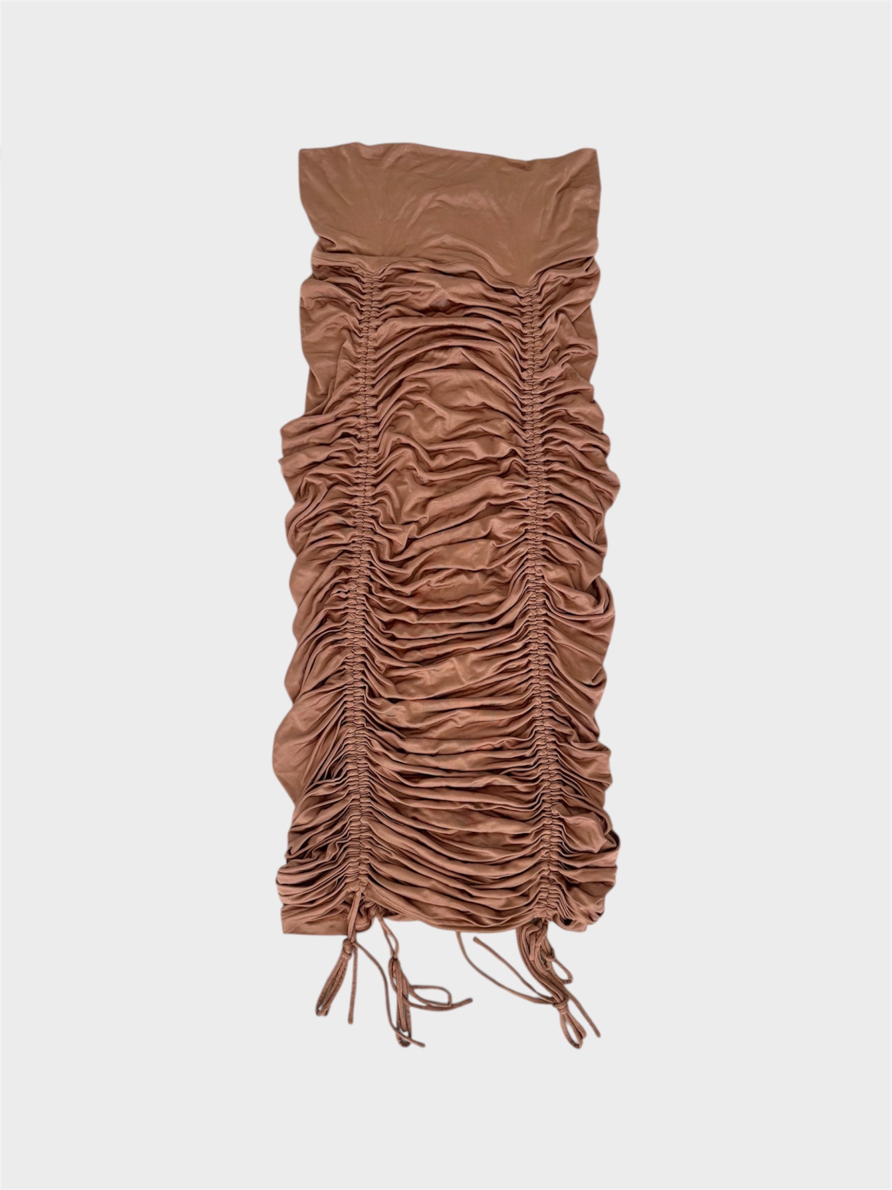 Dolce and Gabbana Ruched Metallic Mini Midi Maxi Adjustable Dress