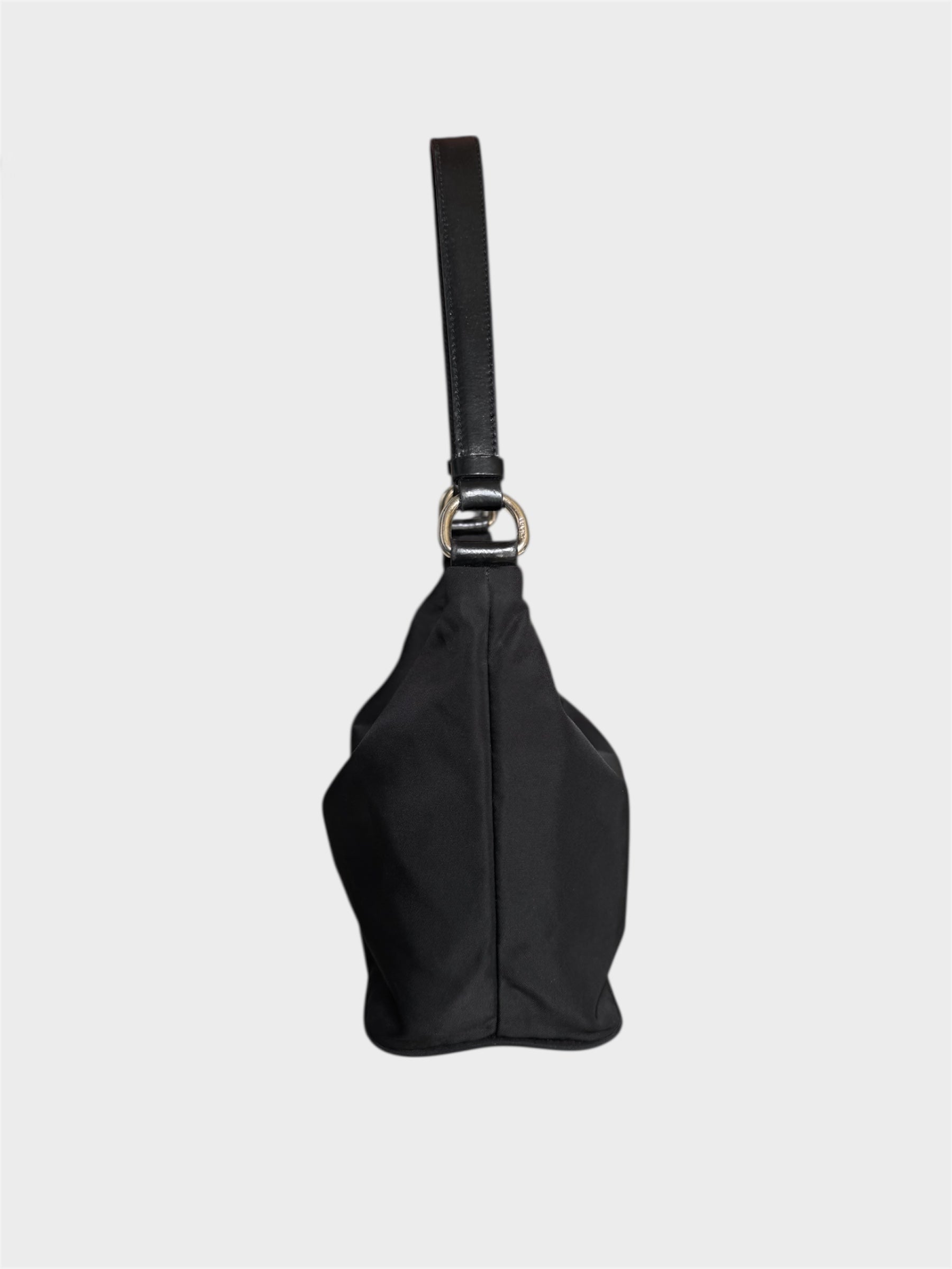 Prada Nylon Semitracolla Nappa Shoulder Bag