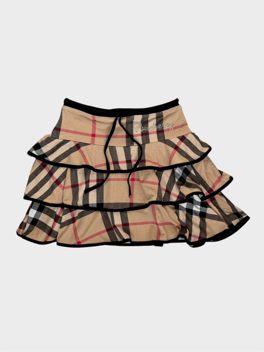 Burberry Nova Check Mini Ruffle Rara Skirt