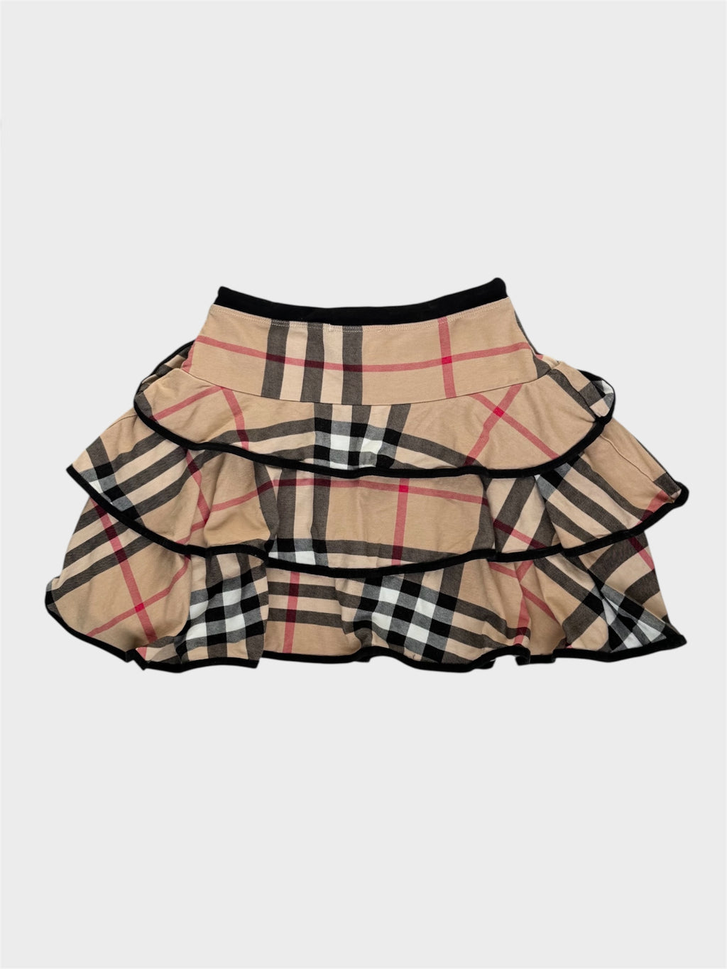 Burberry Nova Check Mini Ruffle Rara Skirt