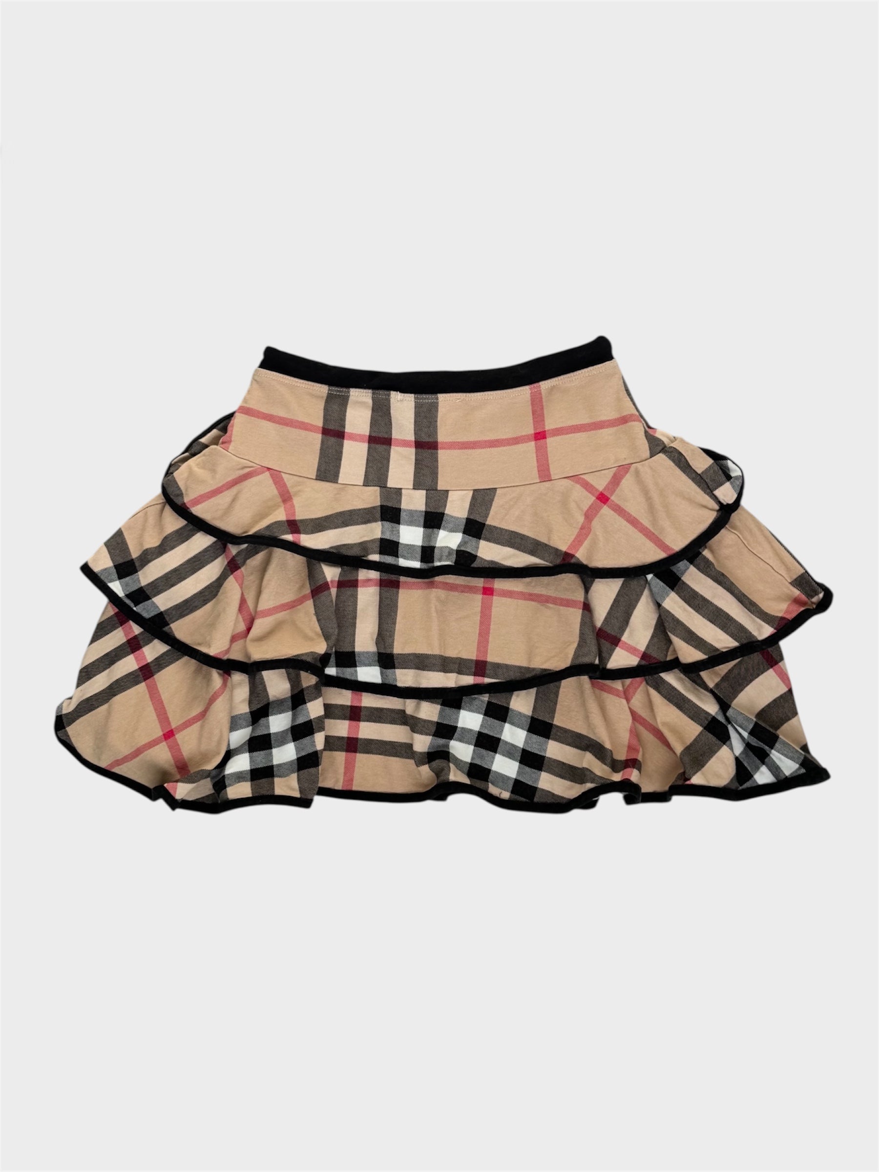 Burberry Nova Check Mini Ruffle Rara Skirt