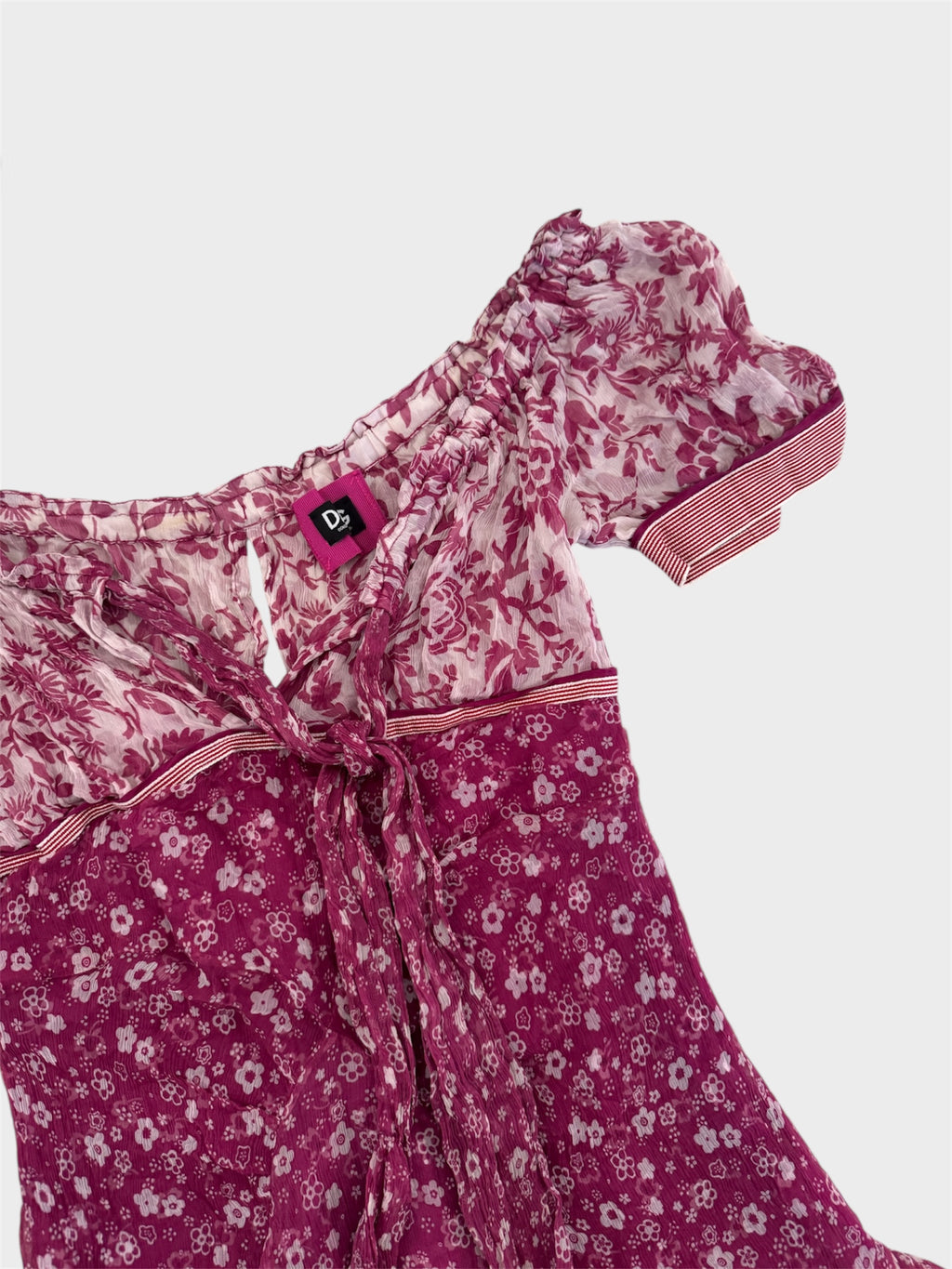 Dolce and Gabbana Floral Frilly Mini Dress
