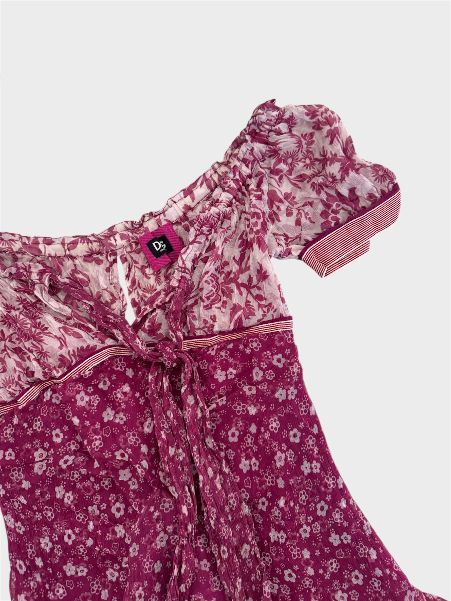 Dolce and Gabbana Floral Frilly Mini Dress